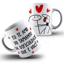 Xícara Caneca Personalizada de Porcelana Cerâmica Dia dos Namorados Divertida Casal Flor kee md2 - Casetal