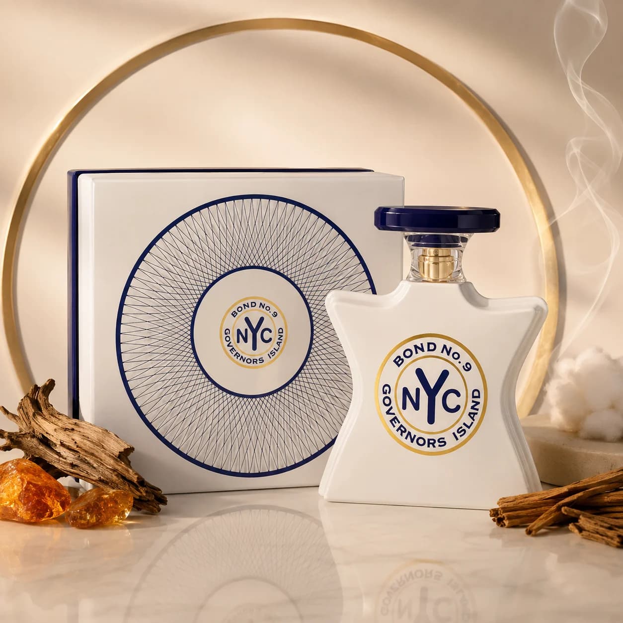 Luxury Bond No.9 Governors Island 100ml Neutral Perfume Aquatic Woody Fragrance Long Lasting New York Unisex Eau De Parfum Gift Box For Men Women Holiday Present