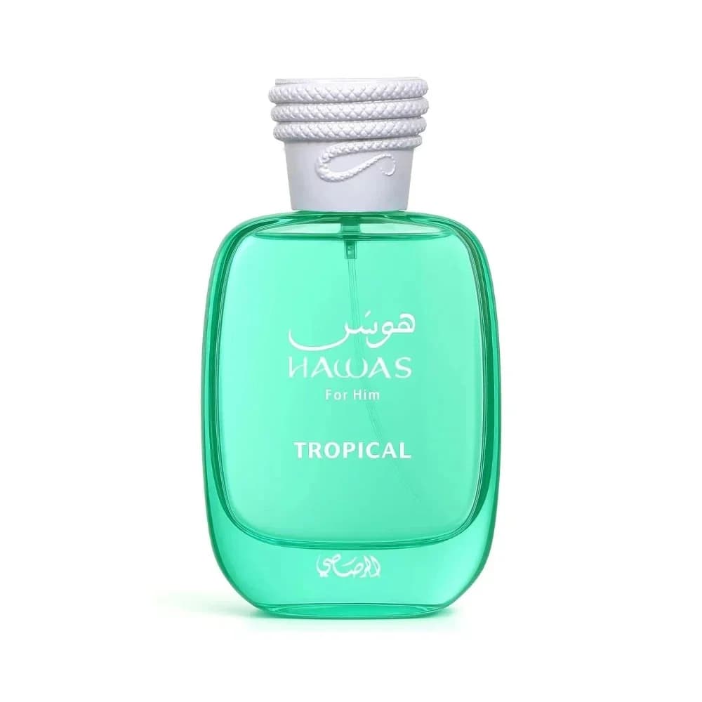 Rasasi Hawas Tropical is a Aromatic Green fragrance for men, 3.4oz / 100ml