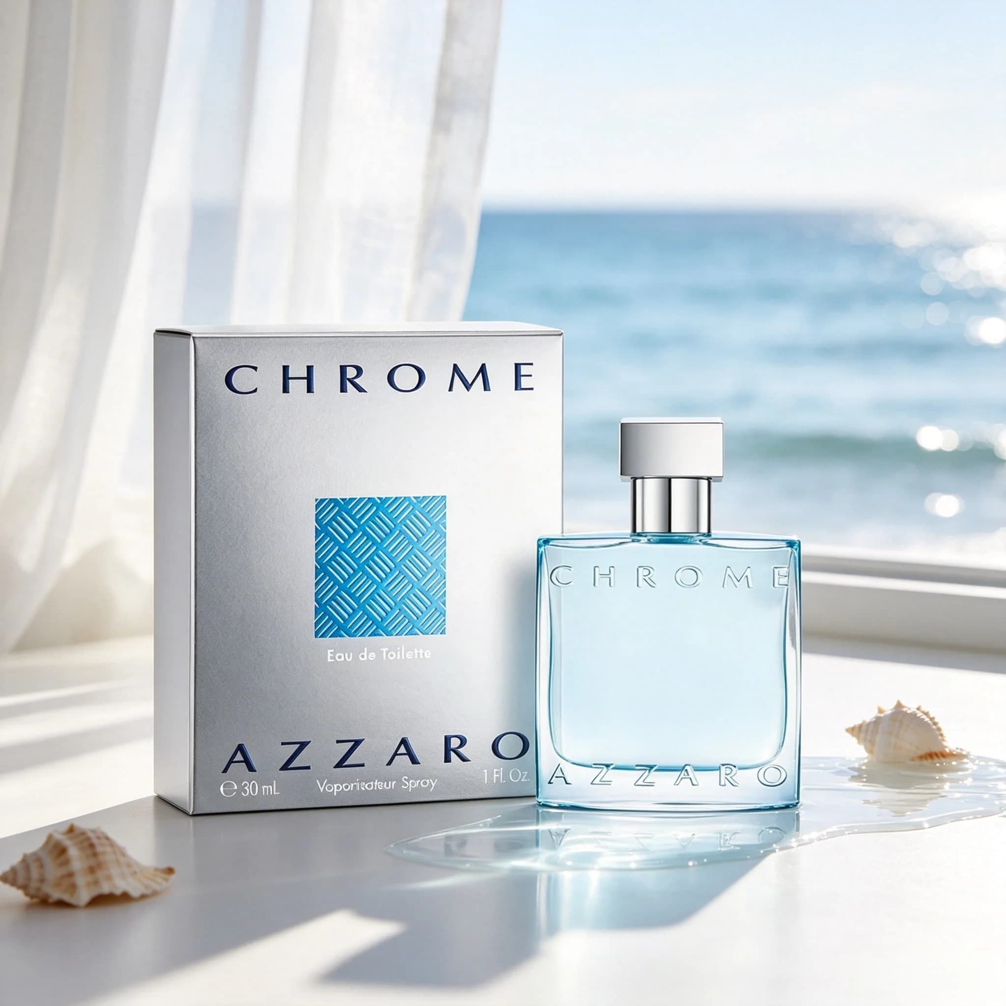 Azzaro Chrome Eau De Toilette for Men (3.4 oz / 100 ml) — a Fresh, Clean Fragrance Featuring Citrus, Woody, and Soapy…