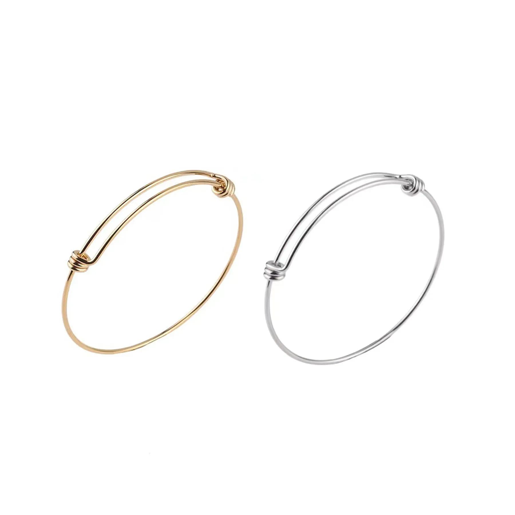 3pcs StainlessSteel Adjustable Bracelet Fadeless Vacumm Plated Antiallergic High Quality DIY Fahion Jewelry Unfading 2…