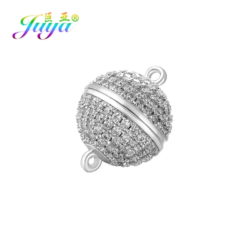 Juya Handmade Beads Jewelry Findings 4 Size Strong Magnetic Clasps & Hooks For Women Crystals Pearls Bracelets…