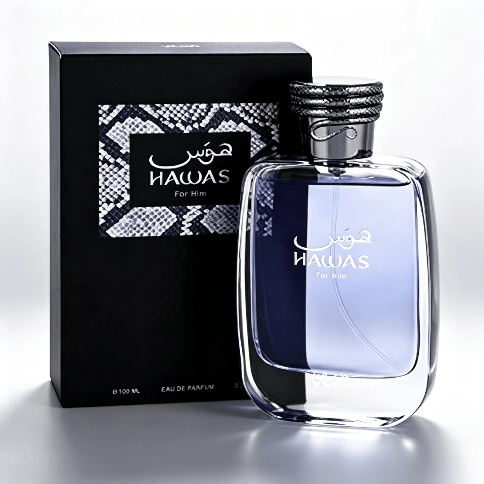 Rasasi Hawas For Him EDP 100ml Fresh Aquatic Woody Scent Long Lasting Unisex Perfume Spray Oriental Fragrance Birthday Gift for Men Women