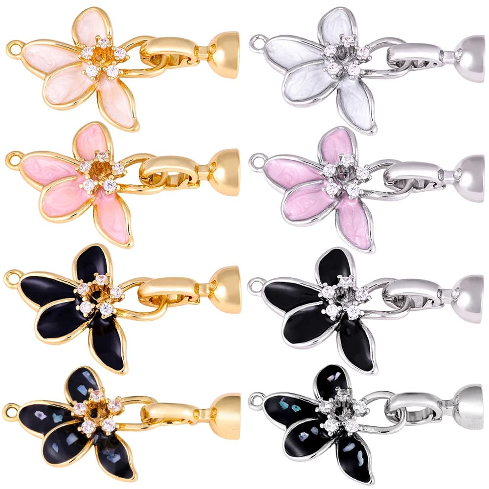 Juya Handmade Decorative Flower Connector Fastener Lock Hooks Clasps Accessories For DIY Women Fashion Needlework…