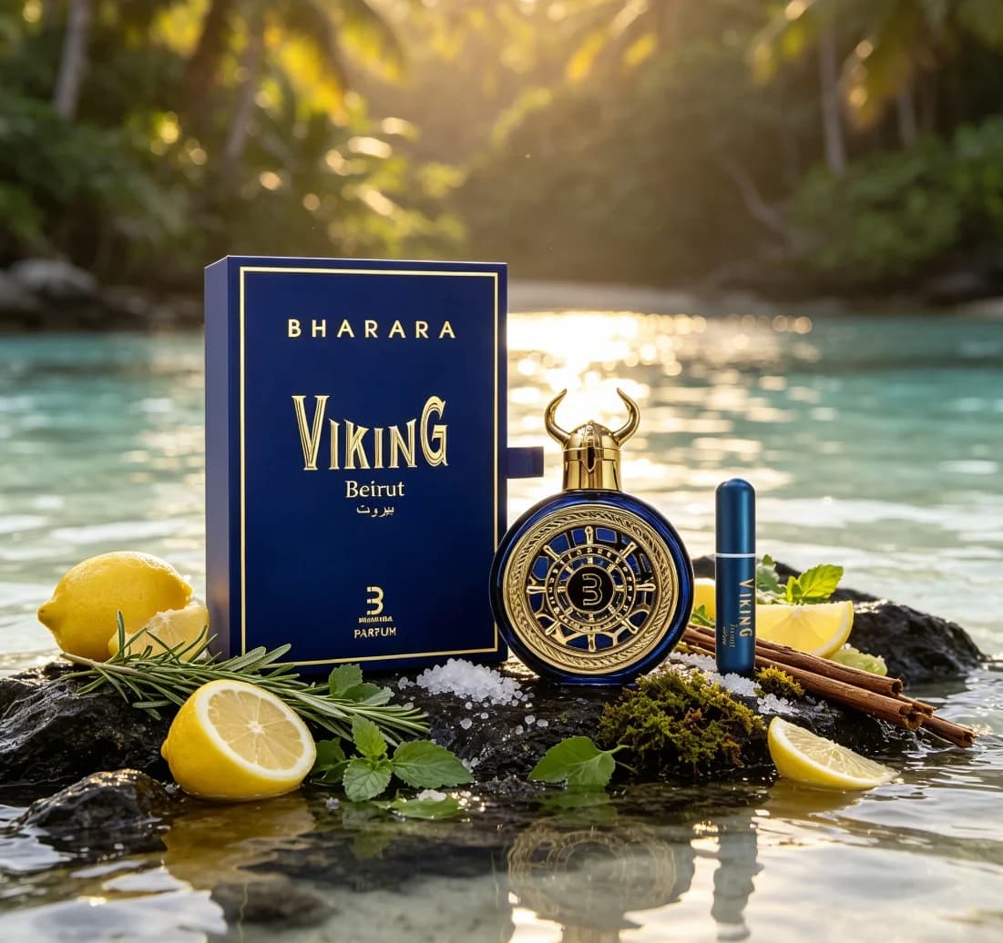 Bharara Viking Beirut Eau De Parfum For Men, Long Lasting Fragrance, Spicy Woody Notes. Exquisite Embossed Metal Bottle With High Recognition. Steady And Grand Scent, Not Easy To Smell The Same.