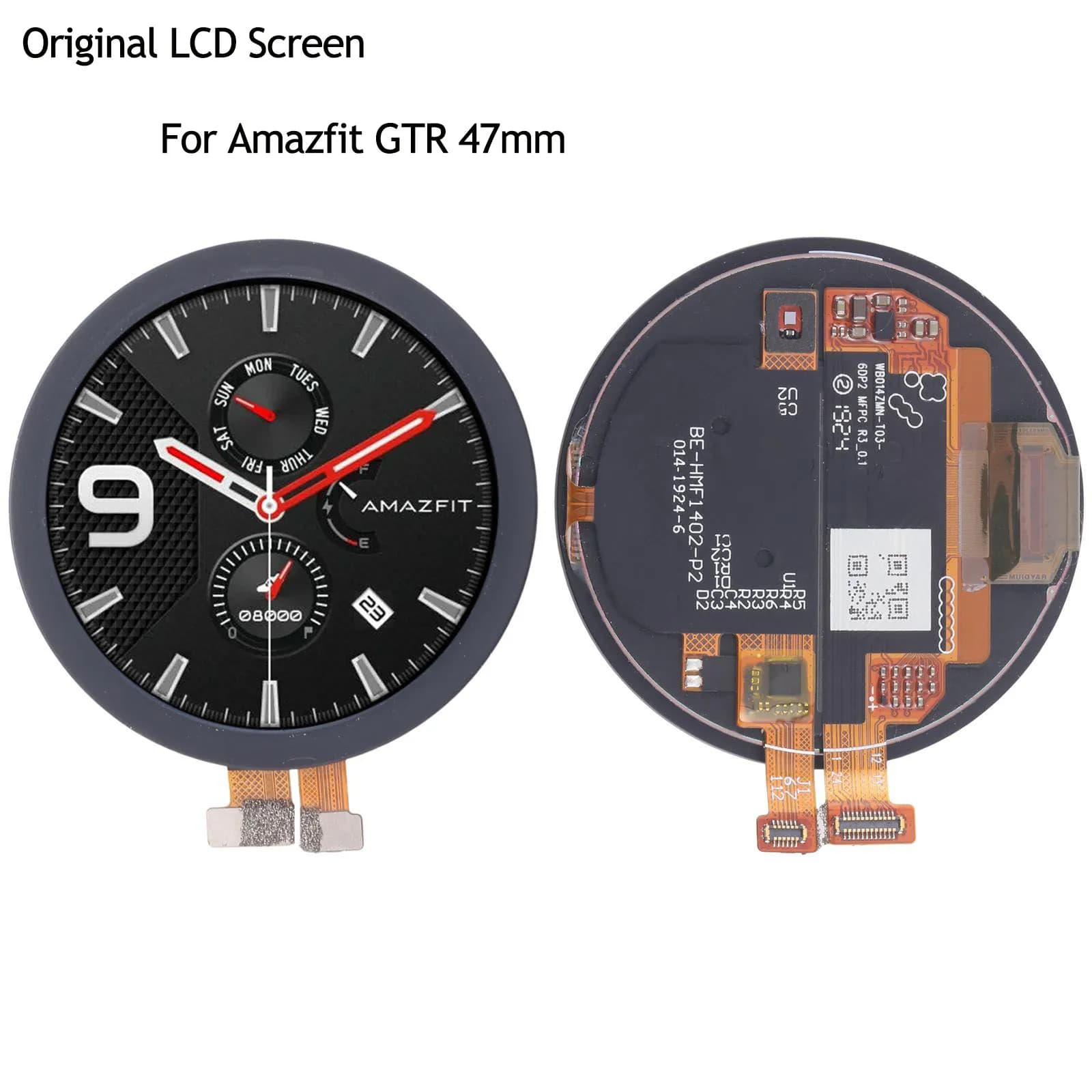 LCD Screen with Digitizer Full Assembly For Amazfit GTR 47mm With Free Tools Set