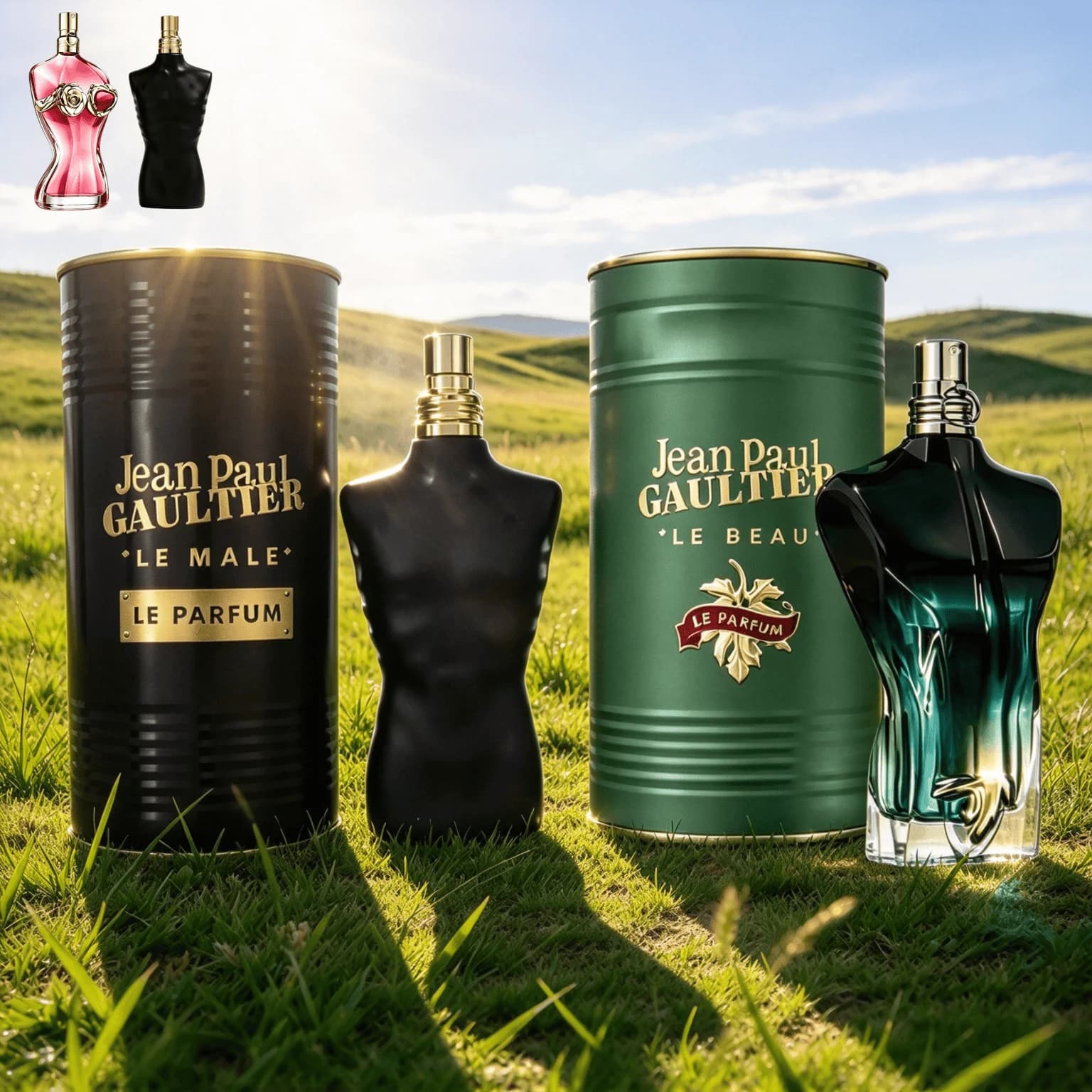 Jean Paul Gaultier Le Male Le Parfum and Jean Paul Gaultier Le Beau Le Parfum & Jean Paul Gaultier Jpg La Oriental Woody Tone, Vanilla+Benzoin+Cedar, Rich and Mellow, Long-Lasting Fragrance, Is a Grea