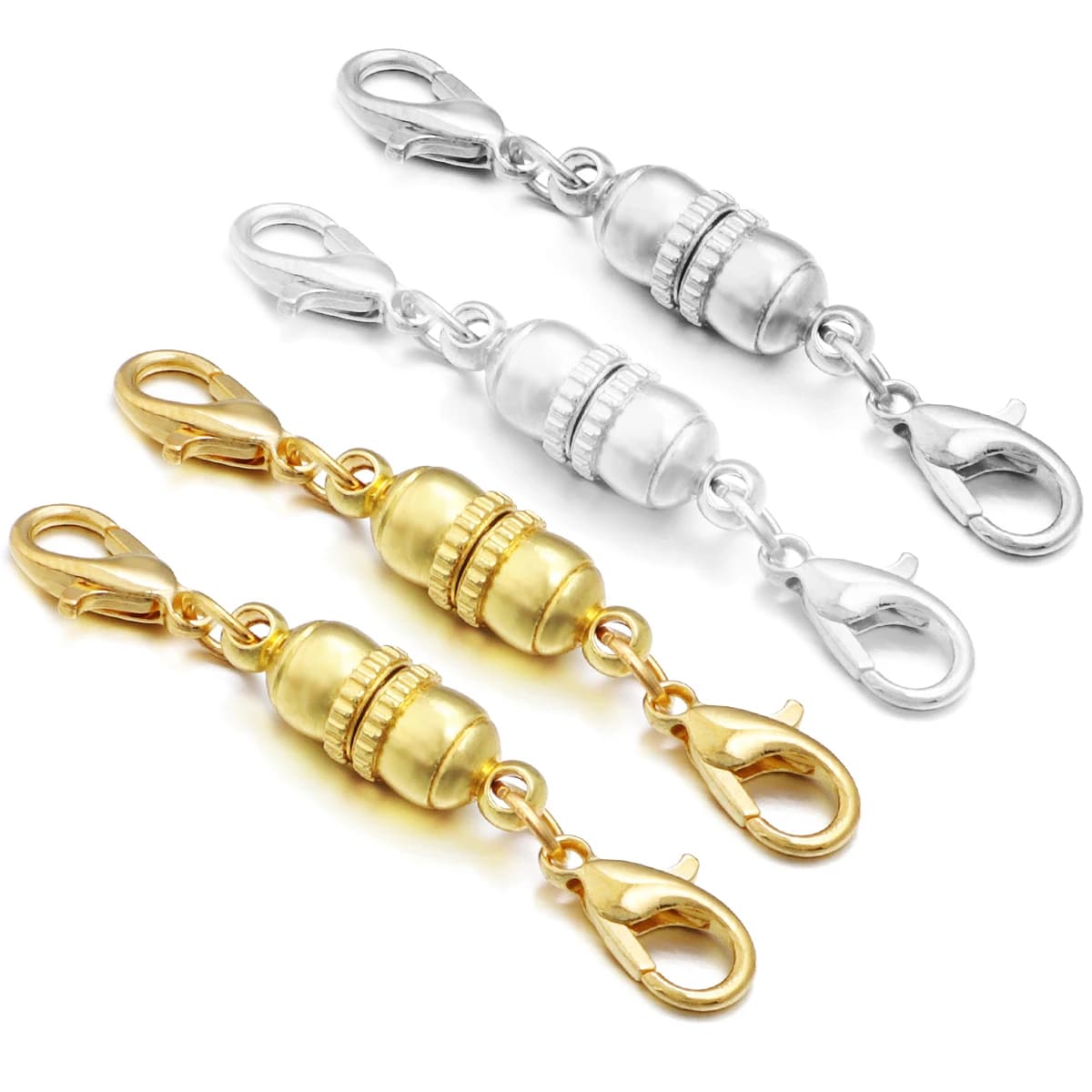 5Sets Strong Magnetic Clasps 6x18mm Metal Magnet Buckle Hooks Fasteners End Connectors For DIY Jewelry Making…
