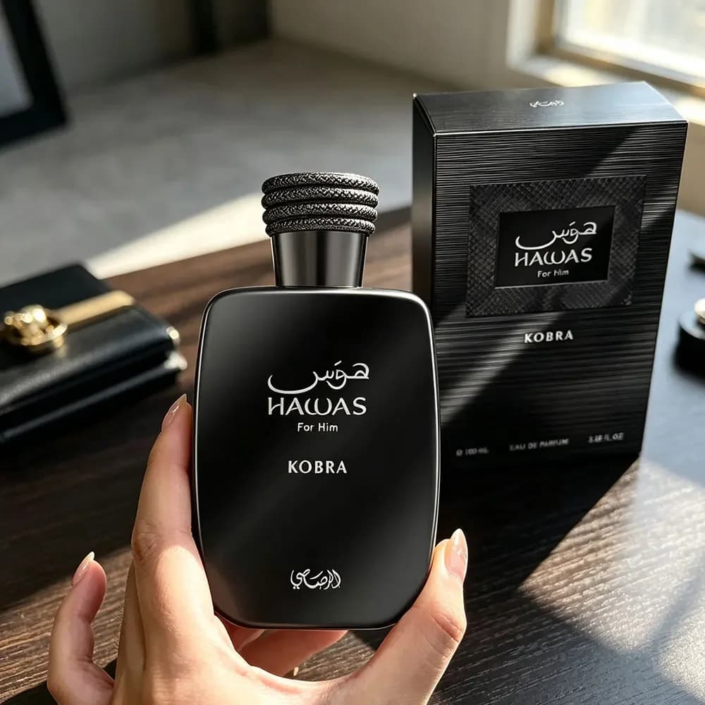 Rasasi Hawas Kobra EDP for Men 100 ml/3.38Oz Fragrance Long Lasting Fresh Arabian Cologne For Daily Dating Party