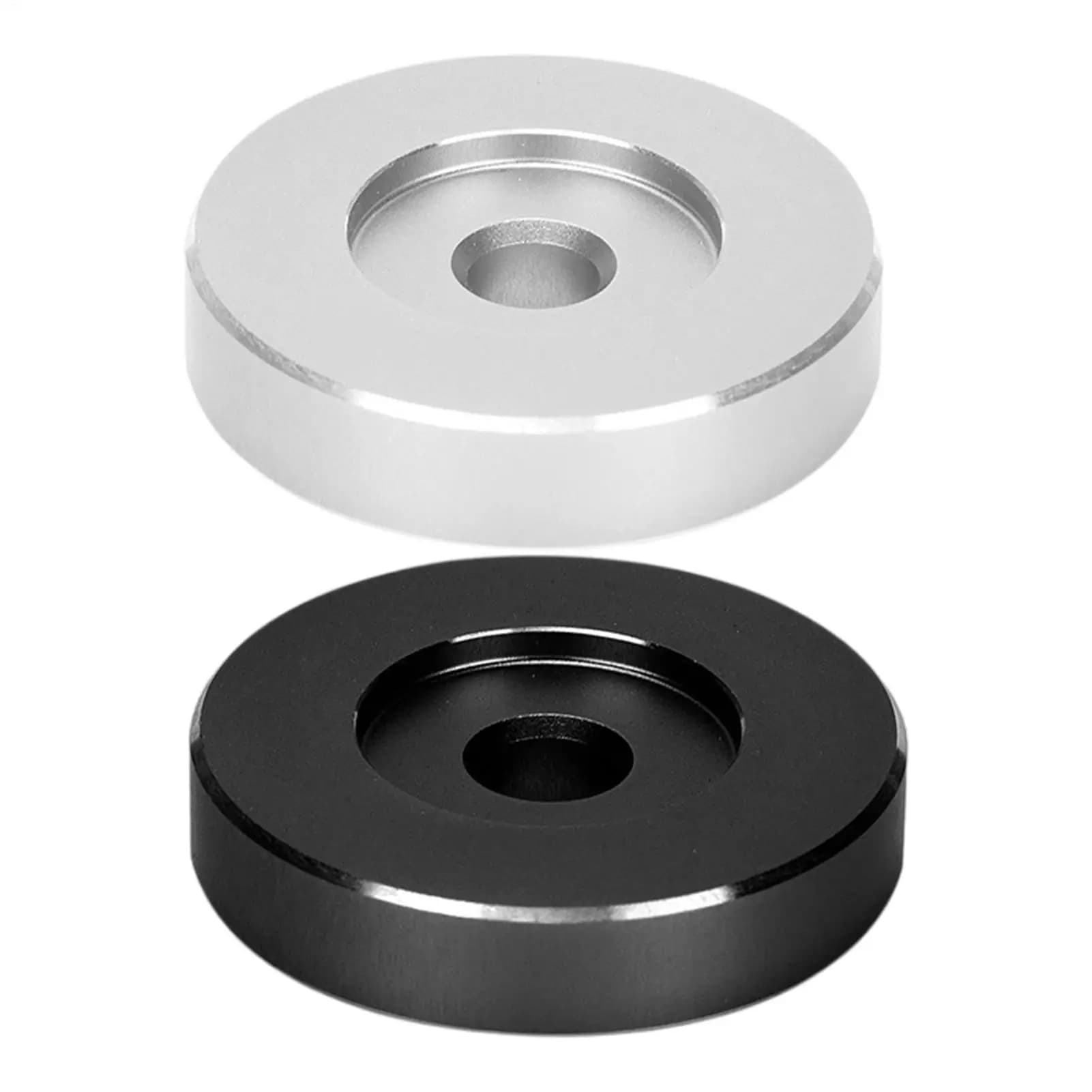 45 Turntable Adapter Universal Large Hole Solid Aluminum Dome Precise 45 Record Adapter for 7 Inch Players Turntables DJ
