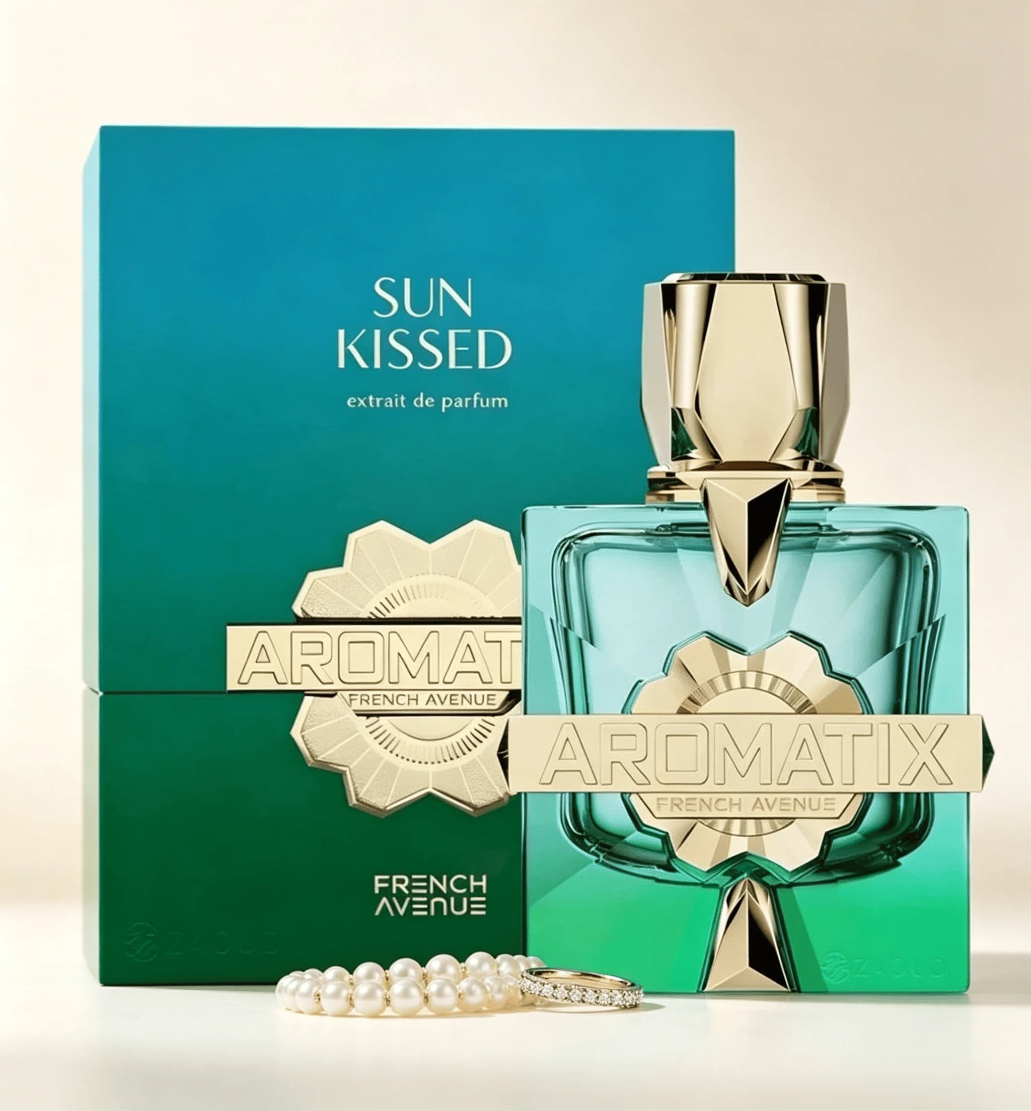 French Avenue Aromatix Sun Kissed Turquoise Faceted Bottle Fresh Citrus Aquatic Extrait De Parfum Long Lasting Unisex…