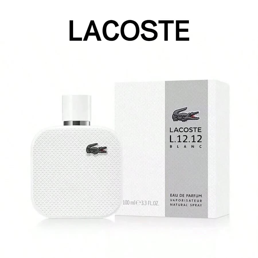 L.12.12 Blanc EDP Spray 100ml Aromatic Woody Notes Authentic Original Long-Lasting Fragrance Men's Perfume