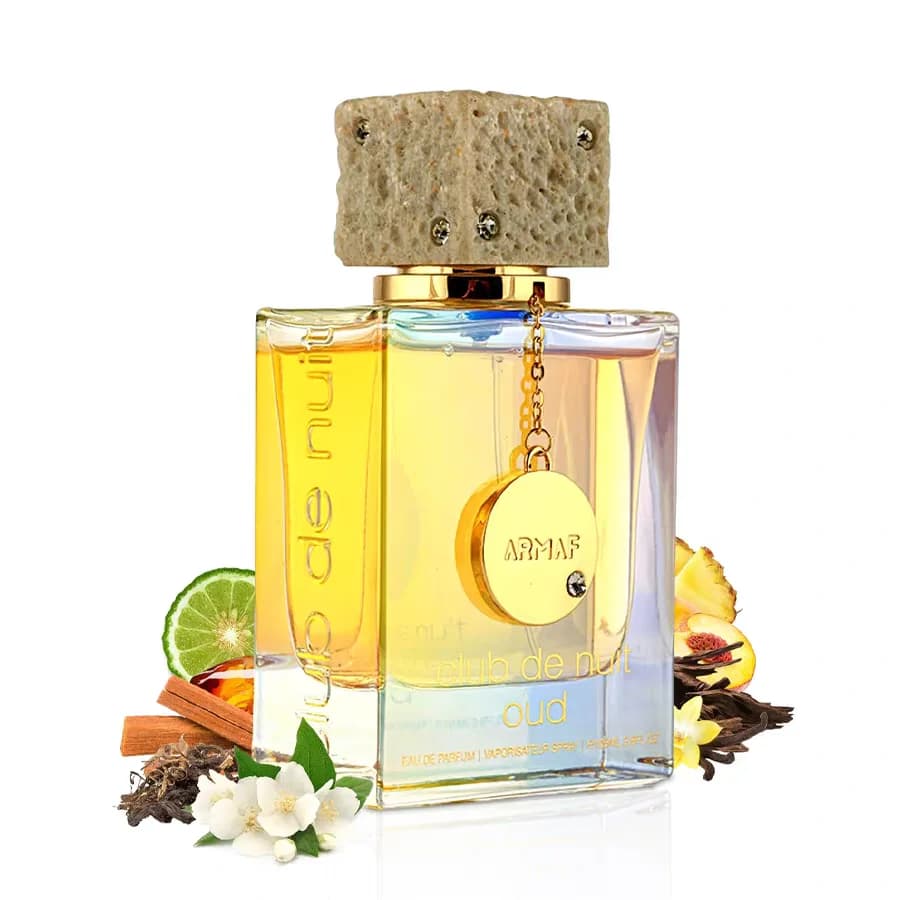 Armaf Club De Nuit Oud neutral perfume, oriental ebony wood fragrance, rose saffron, rich ebony and vanilla amber, 100ml 3.4oz, lasting, suitable for business, dinner and formal occasions.