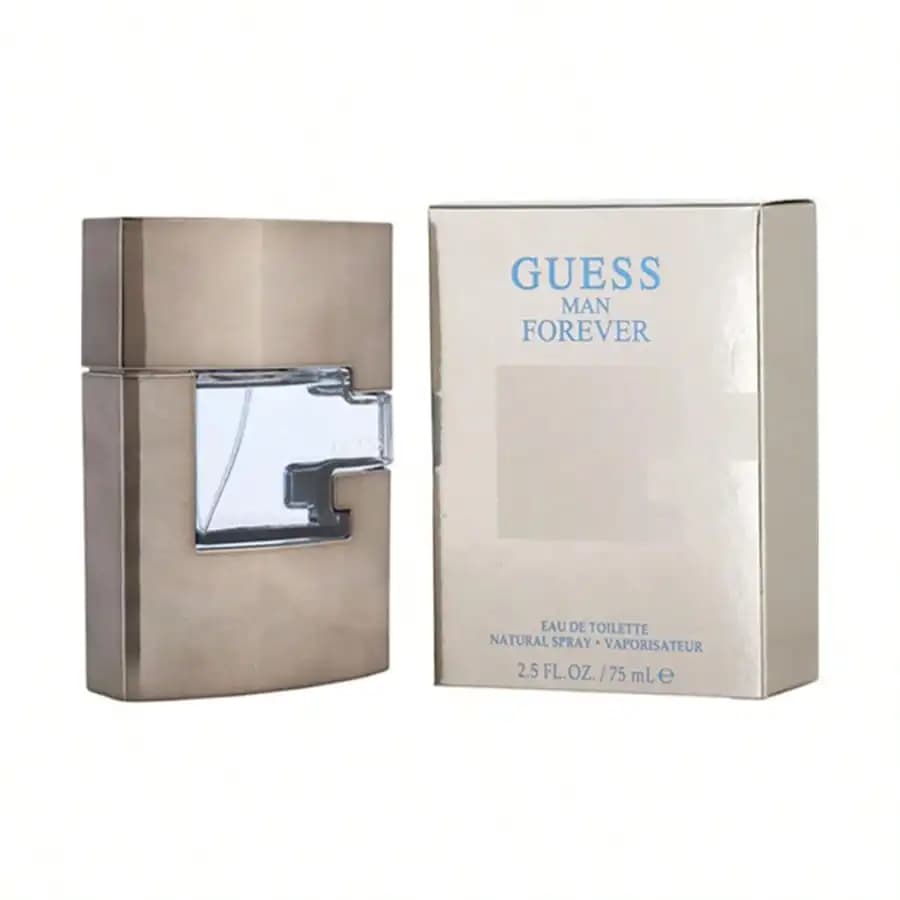 Guess Forever men Eau De Toilette Spray 75ml Spicy Woody Notes Men's Perfume Authentic Original Product Long-Lasting Fragrance