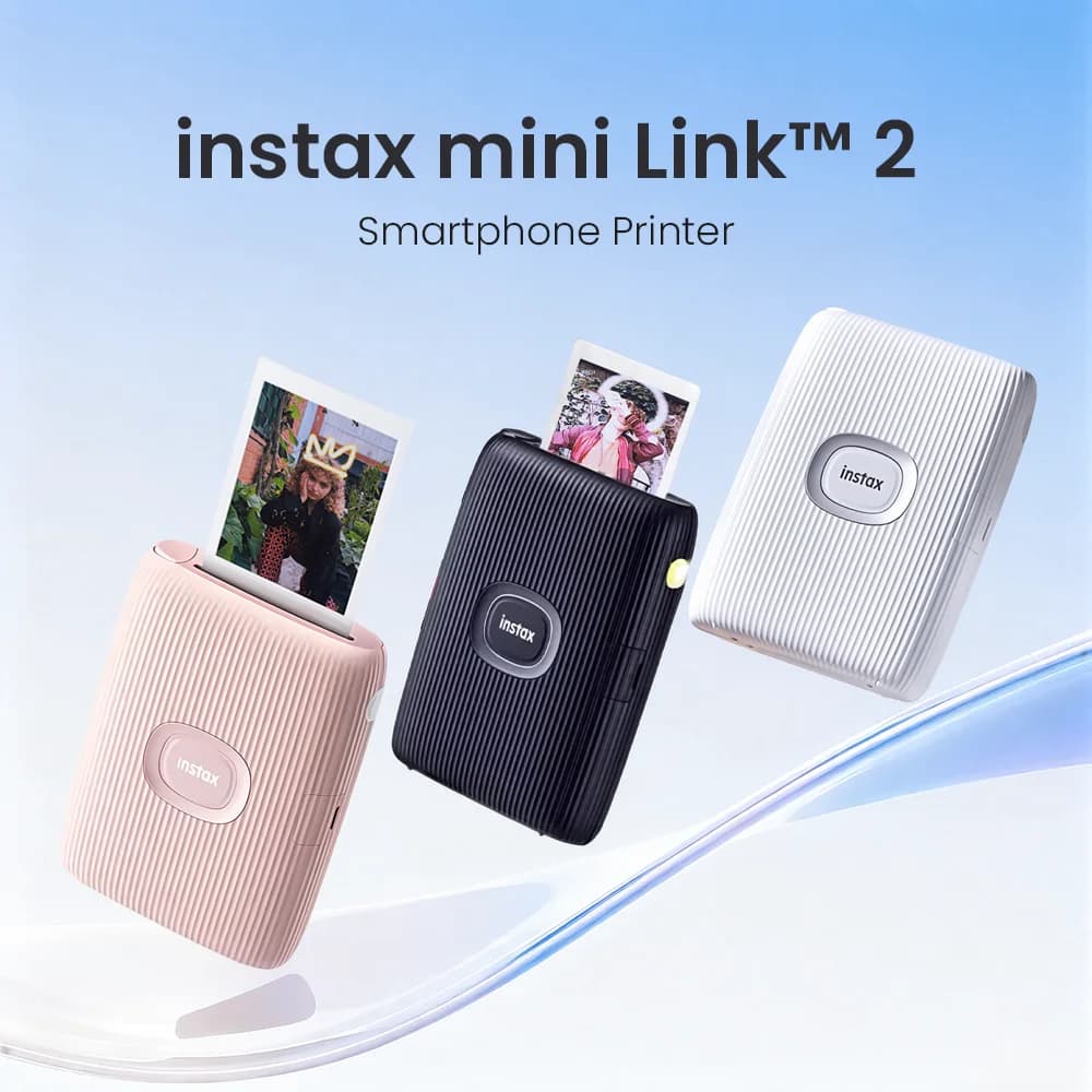 Original FOR Fujifilm Instax Mini Link 2 Printer Instax Photo Camera Printers ( 20 / 40 Sheet Instax Mini White Film )
