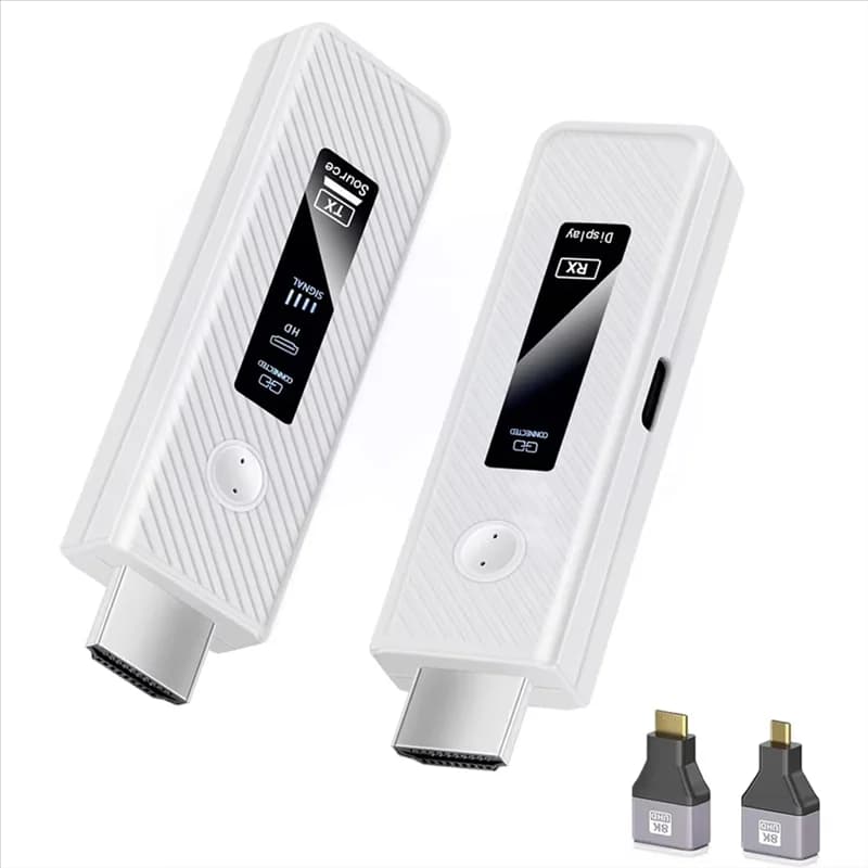 ABSQ-Wireless -Compatible Transmitter And Receiver LED Display 1080P HD Extender 50M For PC Monitor Projector TV