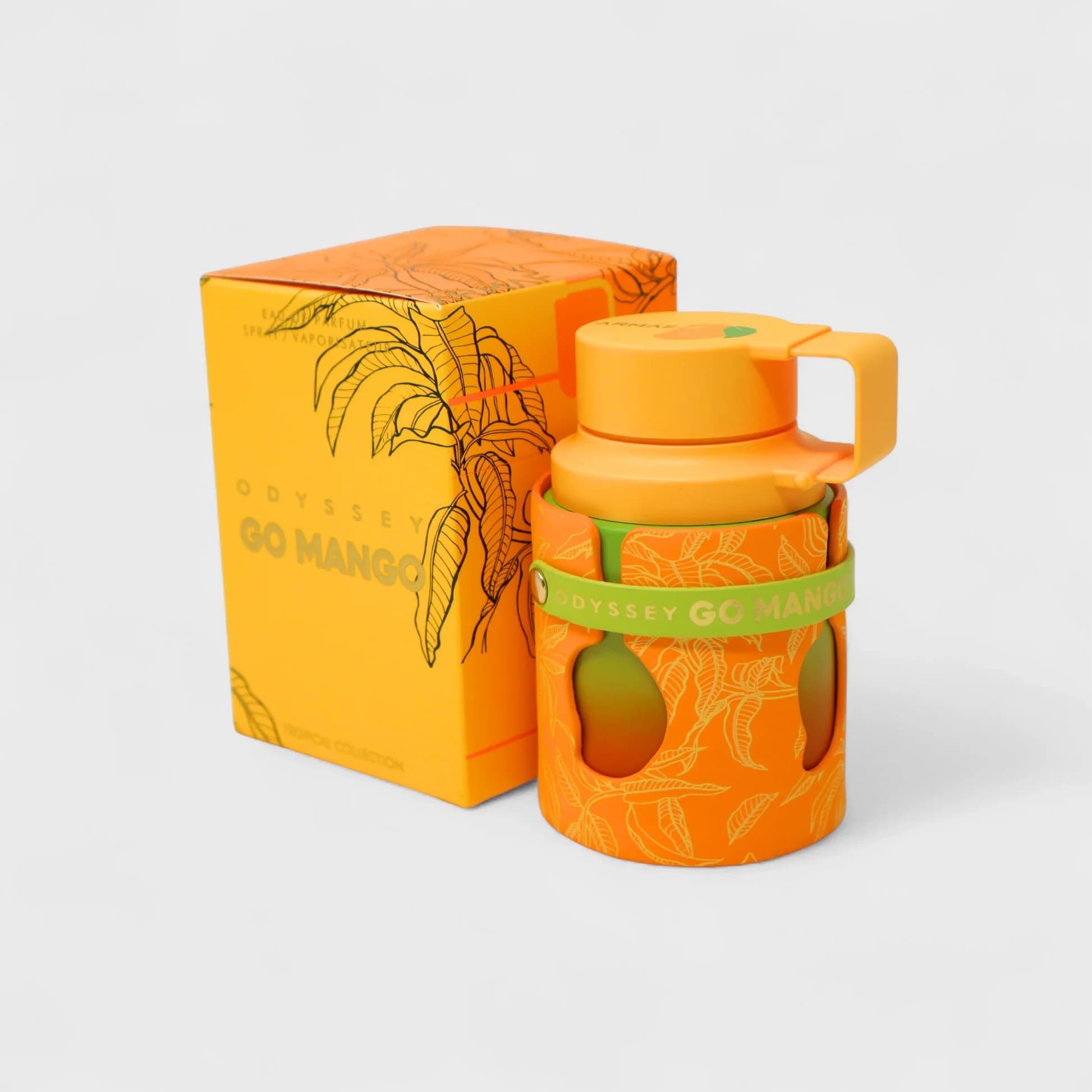 Odyssey Go Mango Eau de Parfum, Tropical Collection Sweet Juicy Mango Fruity Fragrance Spray, Long‑Lasting Bright Summer Scent for Unisex, Stylish Unique Bottle, Ideal Vacation Perfume & Luxury Gift