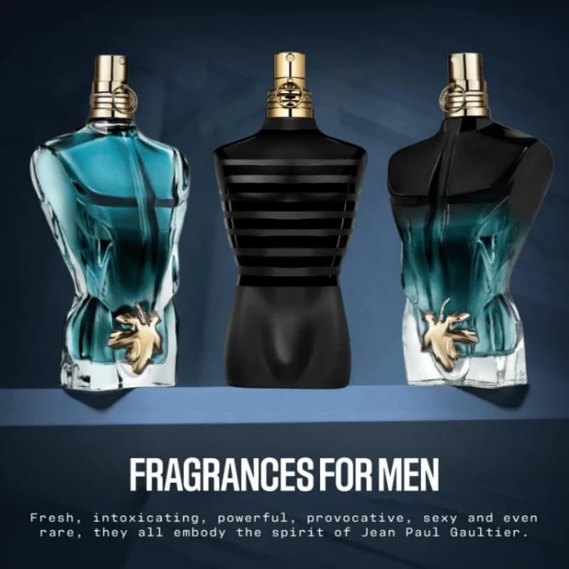 Jean Paul Gaultier Le Beau Le Parfum 4.2oz Men's Perfume, Long Lasting Fresh Oriental Scent, Elegant Luxury Fragrance, Popular High Demand Designer Perfume