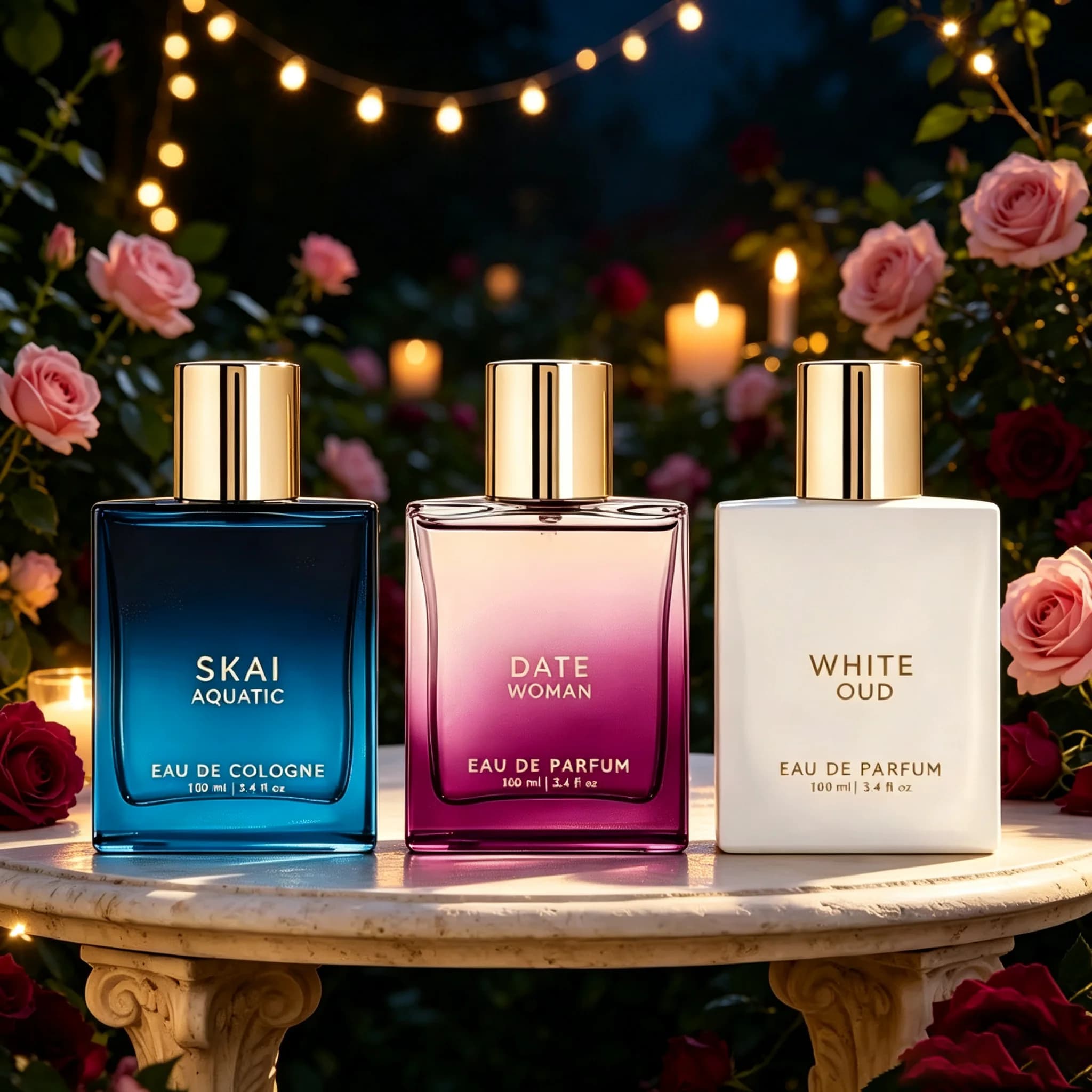 Three luxurious and different perfumes perfume are available: (DATE WOMAN, WHITE OUD, SKAI AQUATIC) durable fragrance…