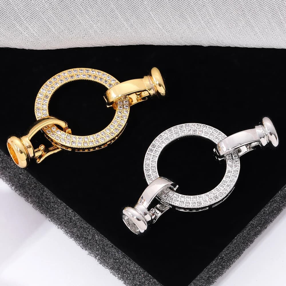 Juya 18K Gold Silver Plated Decorative Connector Fastener Closure Hook Clasps Accessories For DIY Needlework Bead…