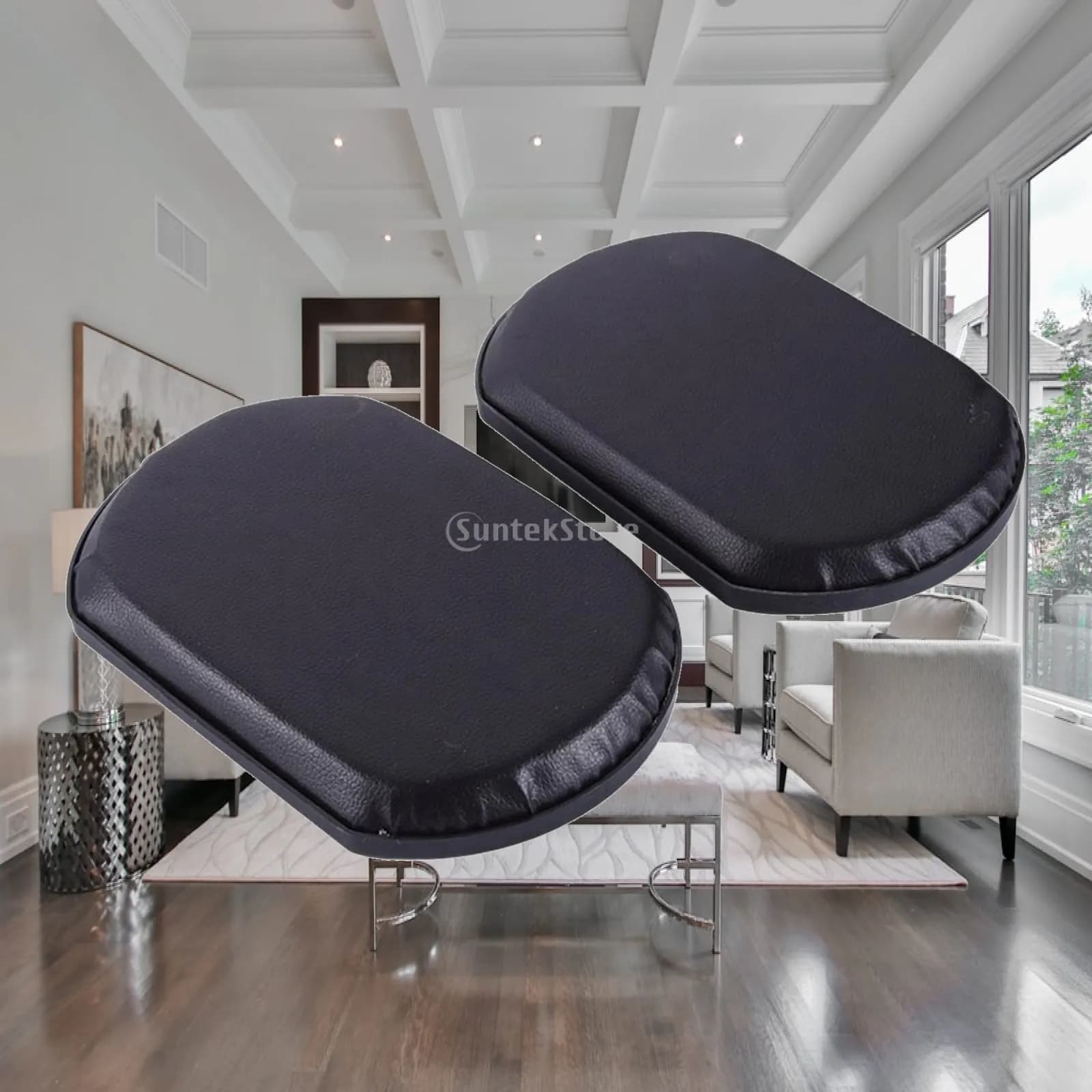 Calf Support Pad Replacement for Leg Rest Cushioned Protector with Soft Sponge Padding and Easy Wipe Leather Cover