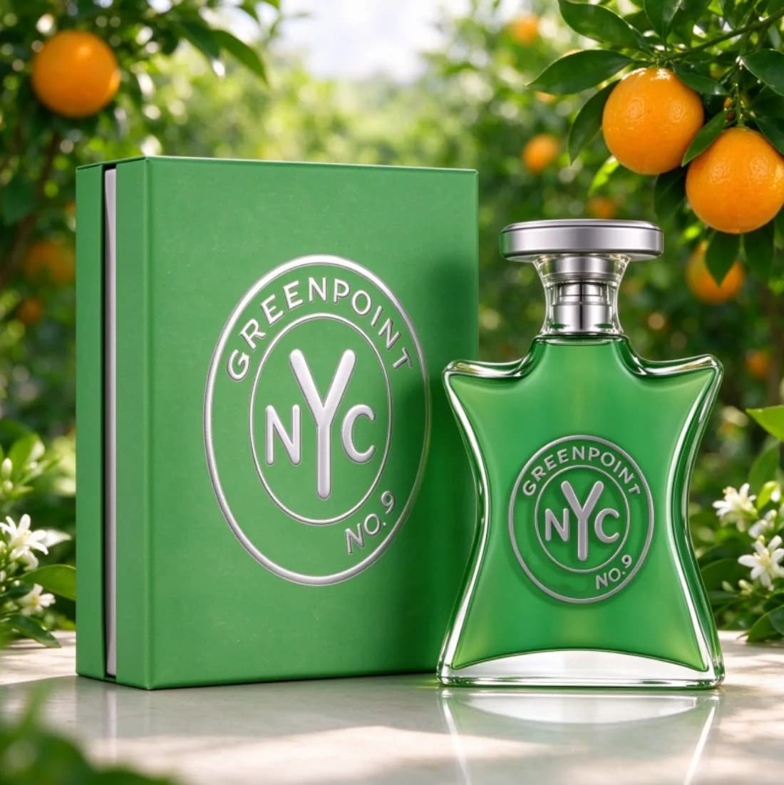 Bondd No.9 Greenpoint has a fresh aquatic green floral scent, 3.4oz/100ml, with a fresh and moist urban garden feel. Long-lasting freshness, suitable for various occasions, comes in a gift box, a grea