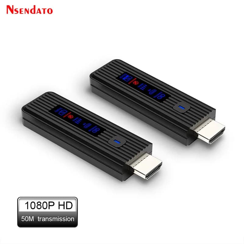 HDMI Wireless Video Transmitter and Receiver Extender 50m 1080P HDMI Video TV Stick Dongle Wireless Adapter For Camera…