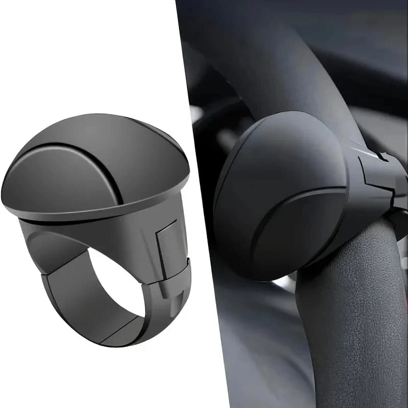 Easy-Grip Silicone Steering Wheel Knob 360° Smooth Rotation One-Hand Operation with Built-in Metal Bearing & Non-Slip…