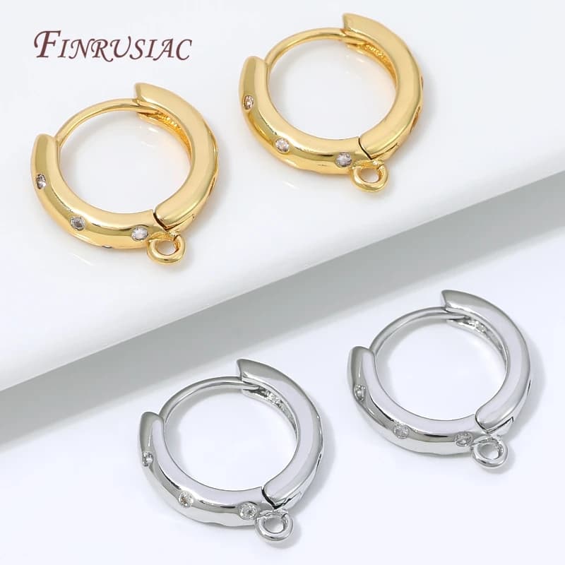 18K Gold Plated French Lever Back Earring Hooks,Hypoallergenic Ear Clasps With Loop For Handmade Dangle Earrings…