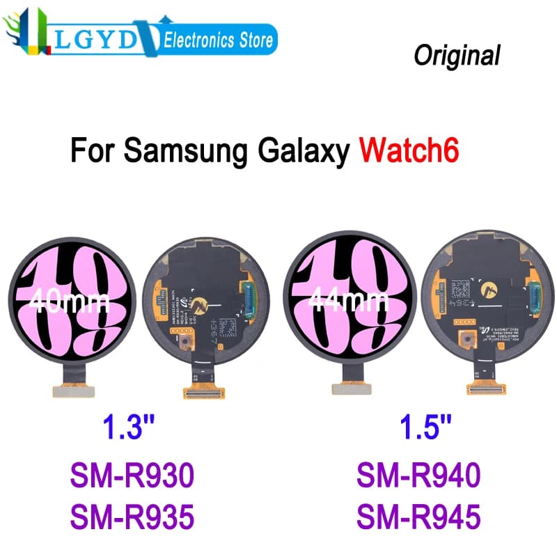 Watch6 Super AMOLED Screen Touch Screen Display For Samsung Galaxy Watch 6 40mm SM-R930 SM-R935 / Watch 6 44mm SM-R940…