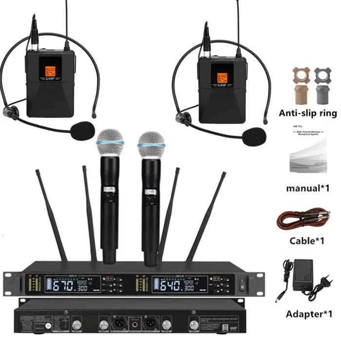 P830 TURE DIVERSITY 640-690MHz professional stage performance mic Uhf cordless Wireless Microphone System microfono profesional
