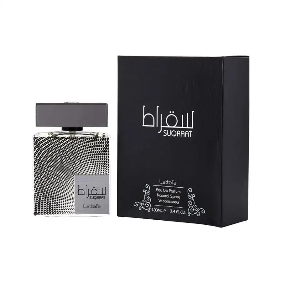 Lattafa Suqraat men Eau De Parfum Spray 100ml Aromatic Notes Men's Perfume Authentic Original Product Long-Lasting…
