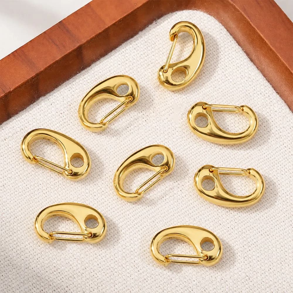 2pcs Stainless Steel Lobster Claw Clasps Stainless Steel Clasps Connectors Necklace Fastener for DIY Jewelry Making