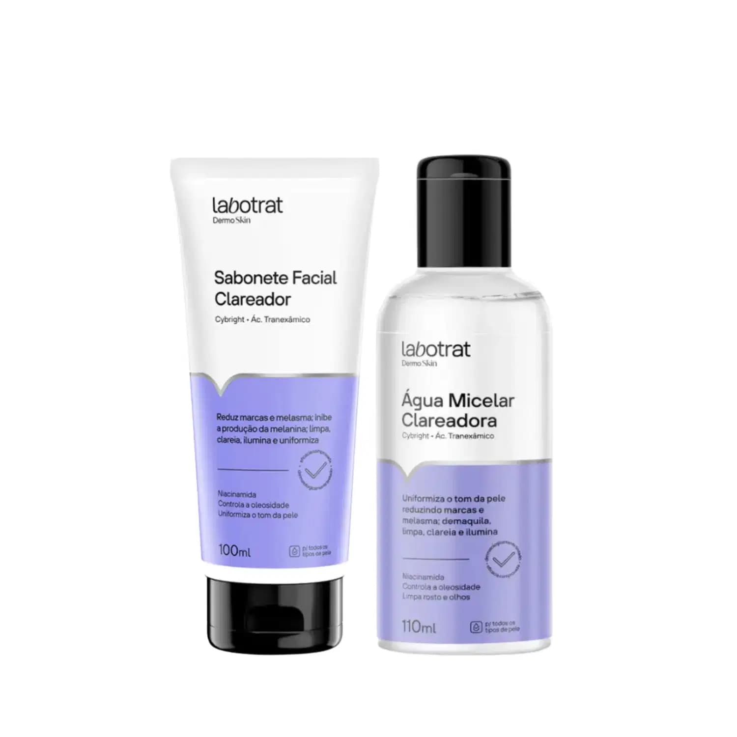 Kit Labotrat Clareador Facial E Corporal Esfoliante Micelar