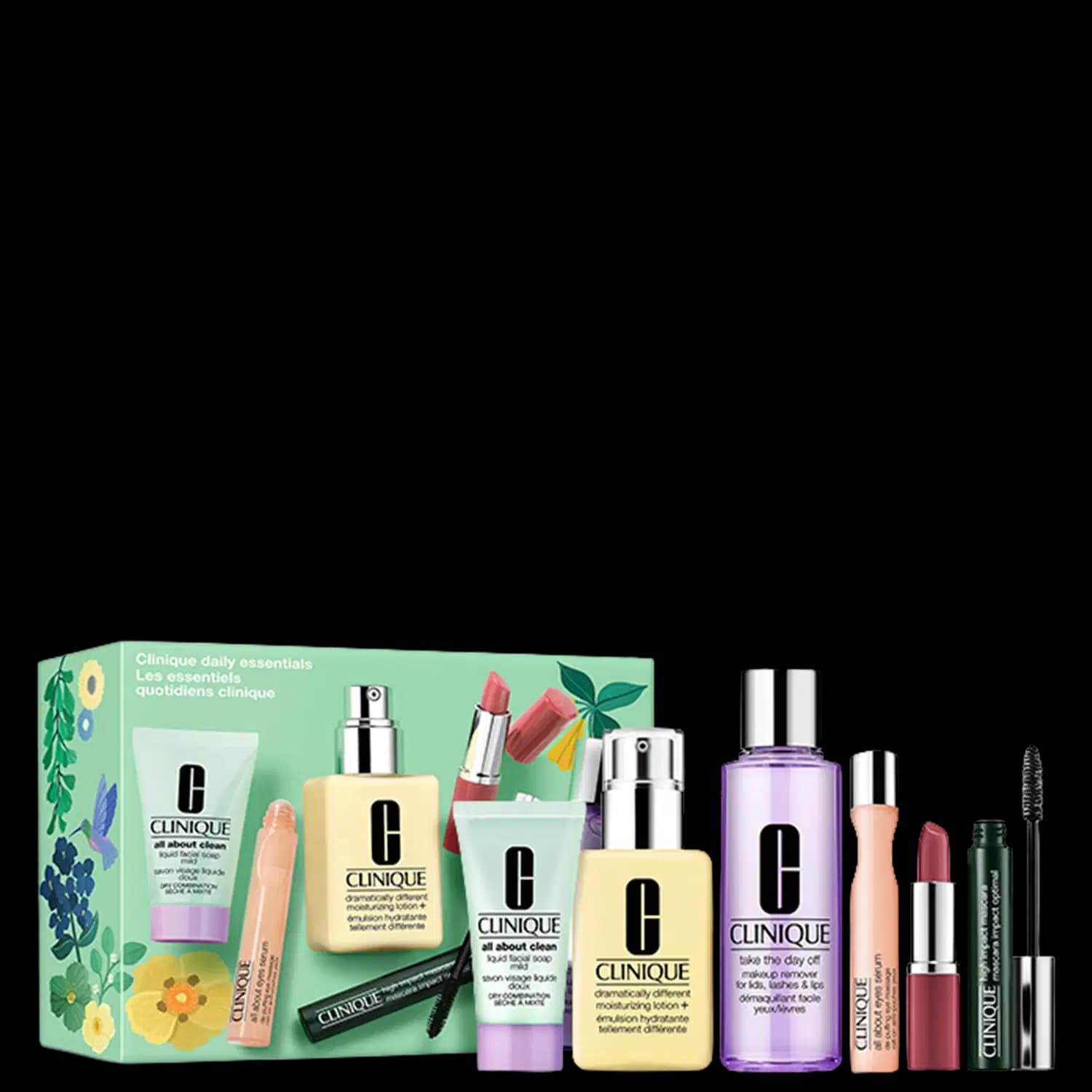Kit Clinique Essenciais de Skincare e Maquiagem (6 Produtos)