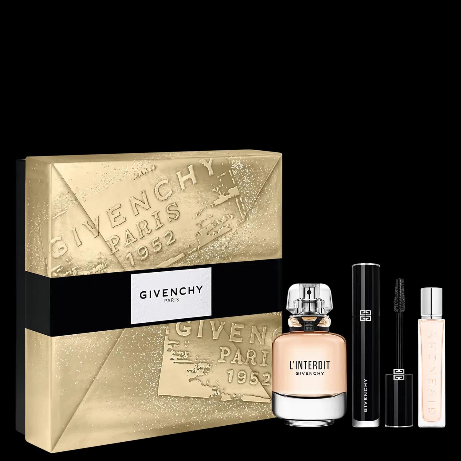 Conjunto Holidays L'Interdit Givenchy Feminino - Perfume Eau de Parfum 80ml + Perfume Feminino 12,5ml + Máscara de Cílios 8g