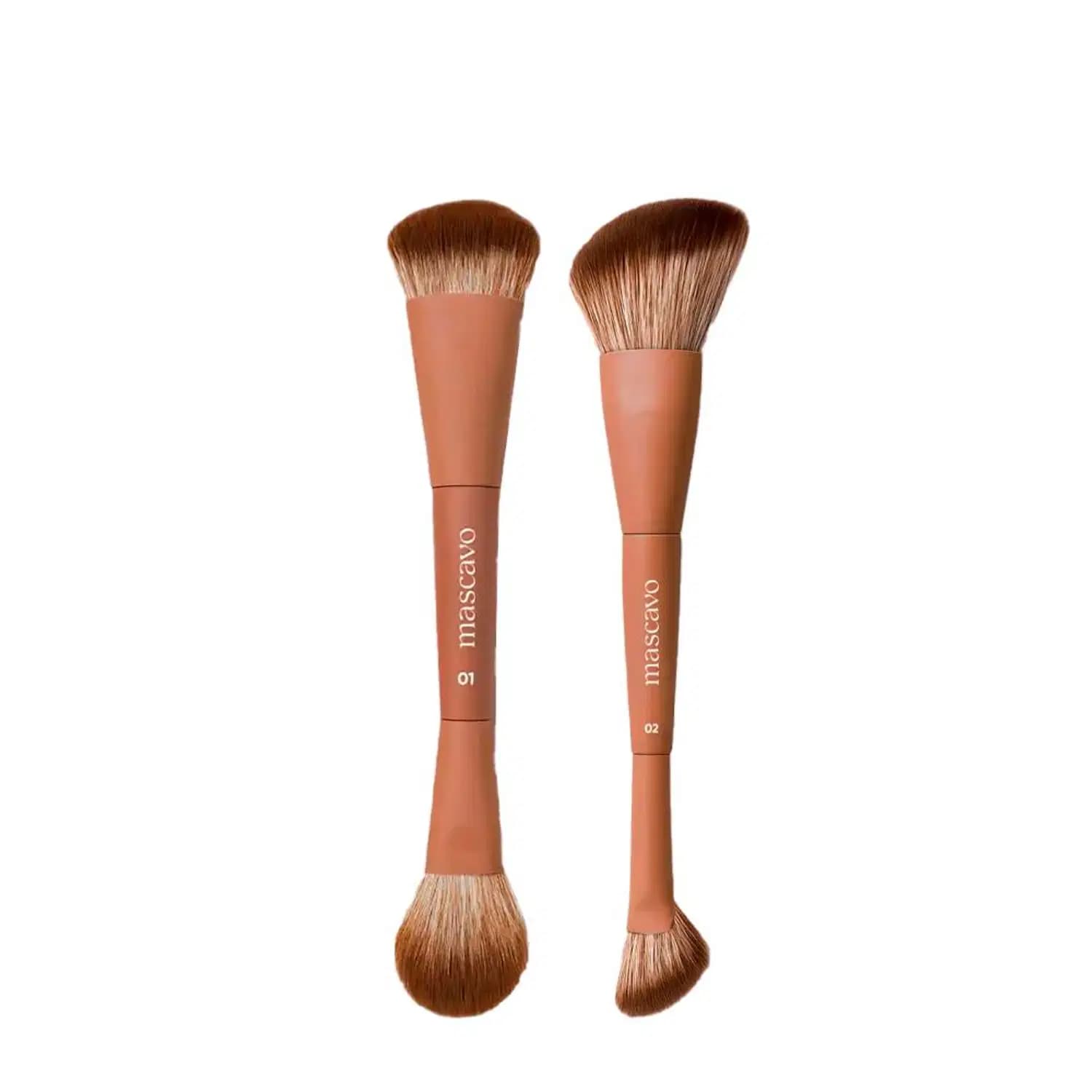 Kit Mascavo Pro Series Pincel de Maquiagem 01 + Pincel 02
