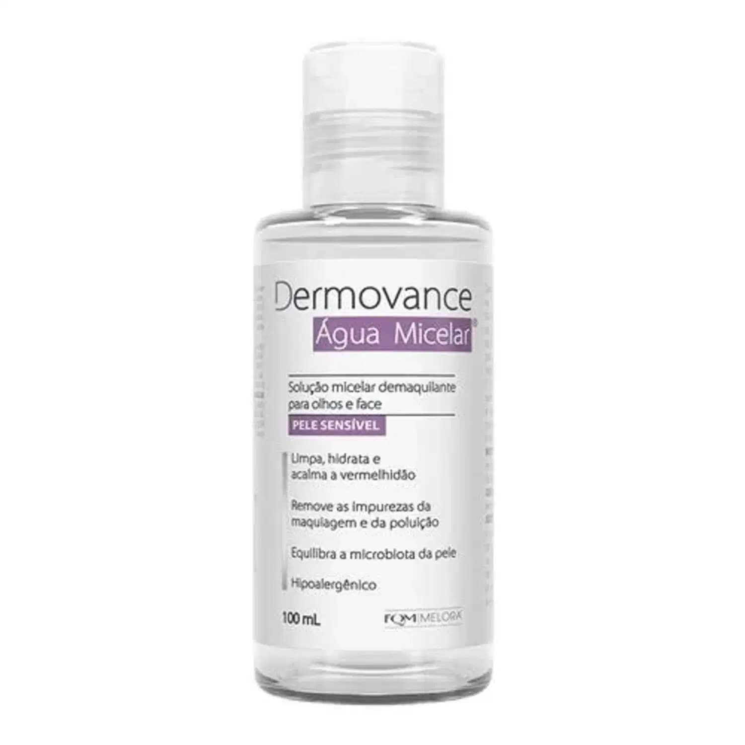 Dermovance Água Micelar Demaquilante 250ml Limpeza Facial Suave Hidratação e Remoção de Maquiagem