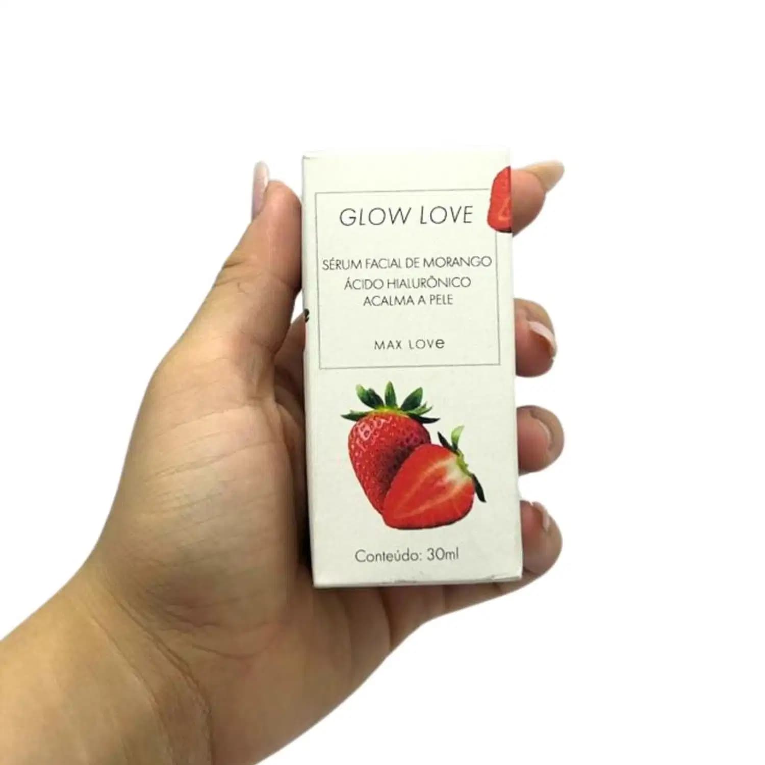 Sérum Facial Max Love Ácido Hialurônico Glow Love Morango 30ml