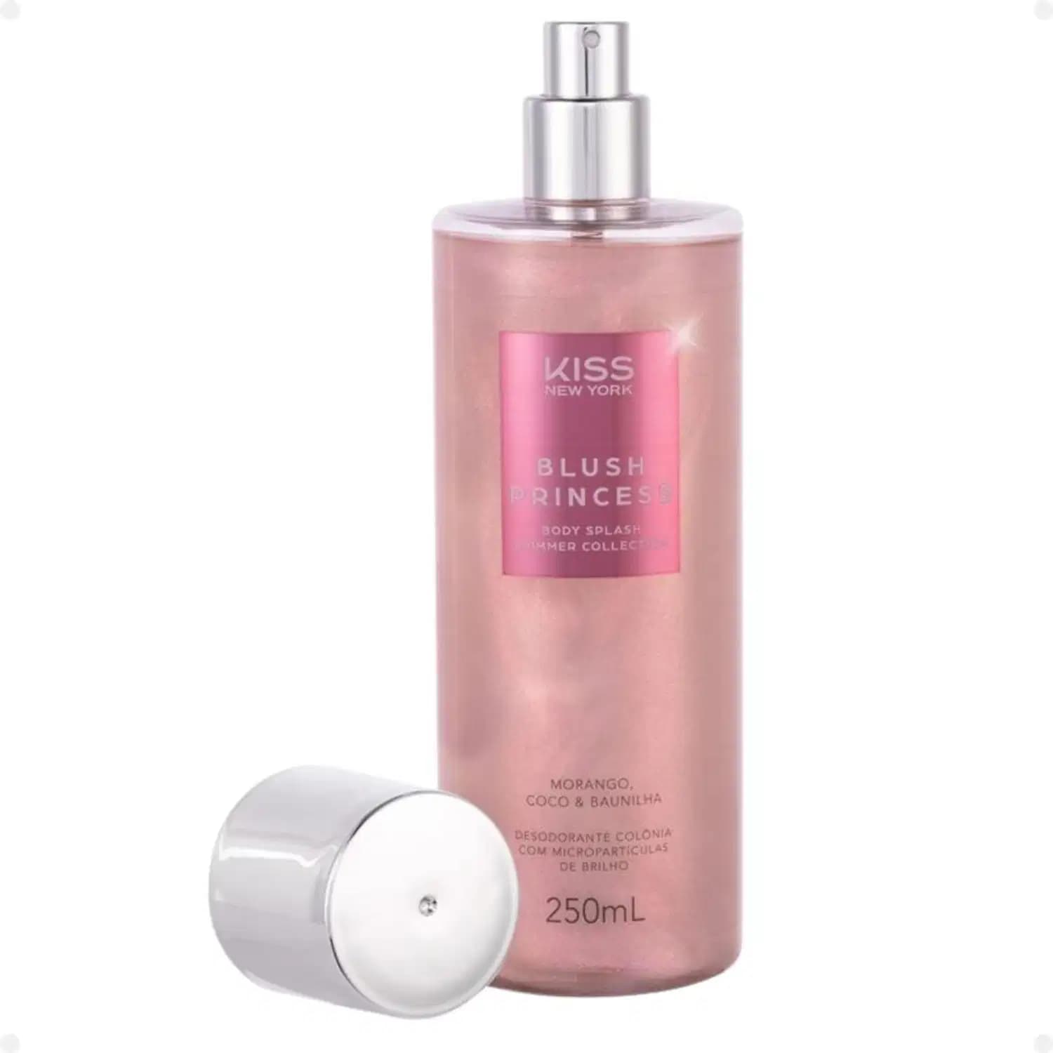 Kiss New York Shimmer Collection Silver Queen Blush Princess - Body Splash 250ml