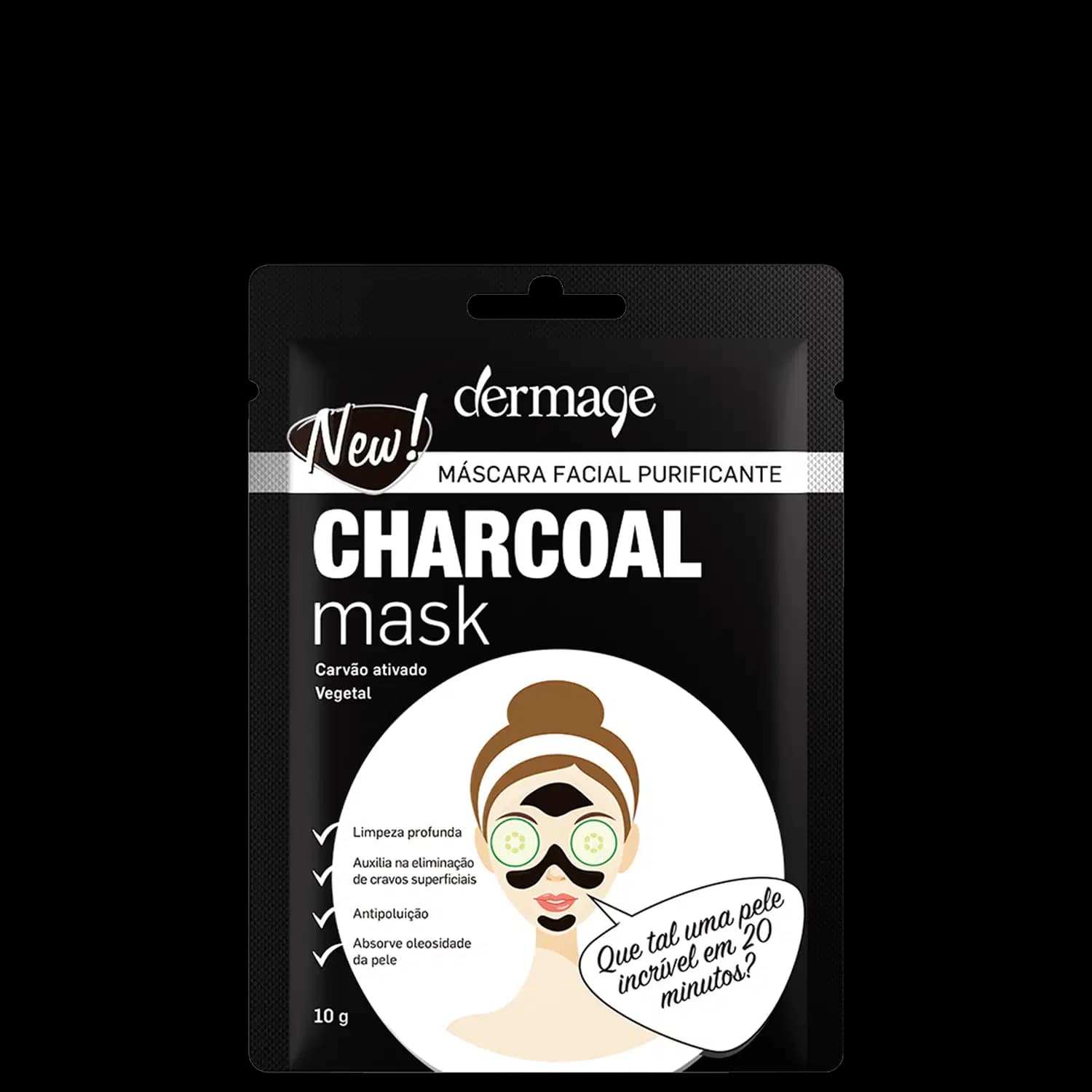 Dermage Charcoal - Máscara Facial 10g