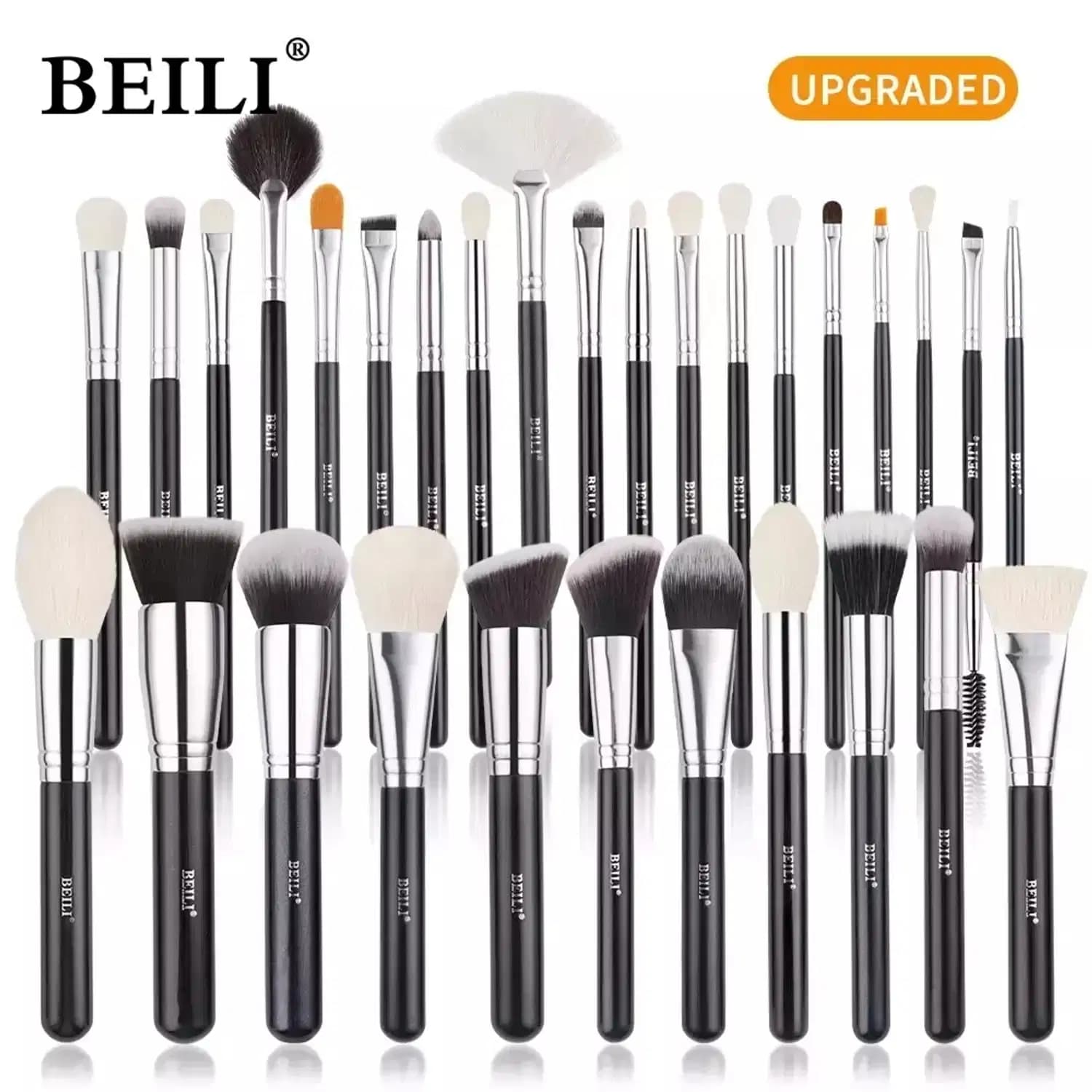 KIT Pincéis de Maquiagem Profissional BEILI Blush e Sombra S02-30PCS