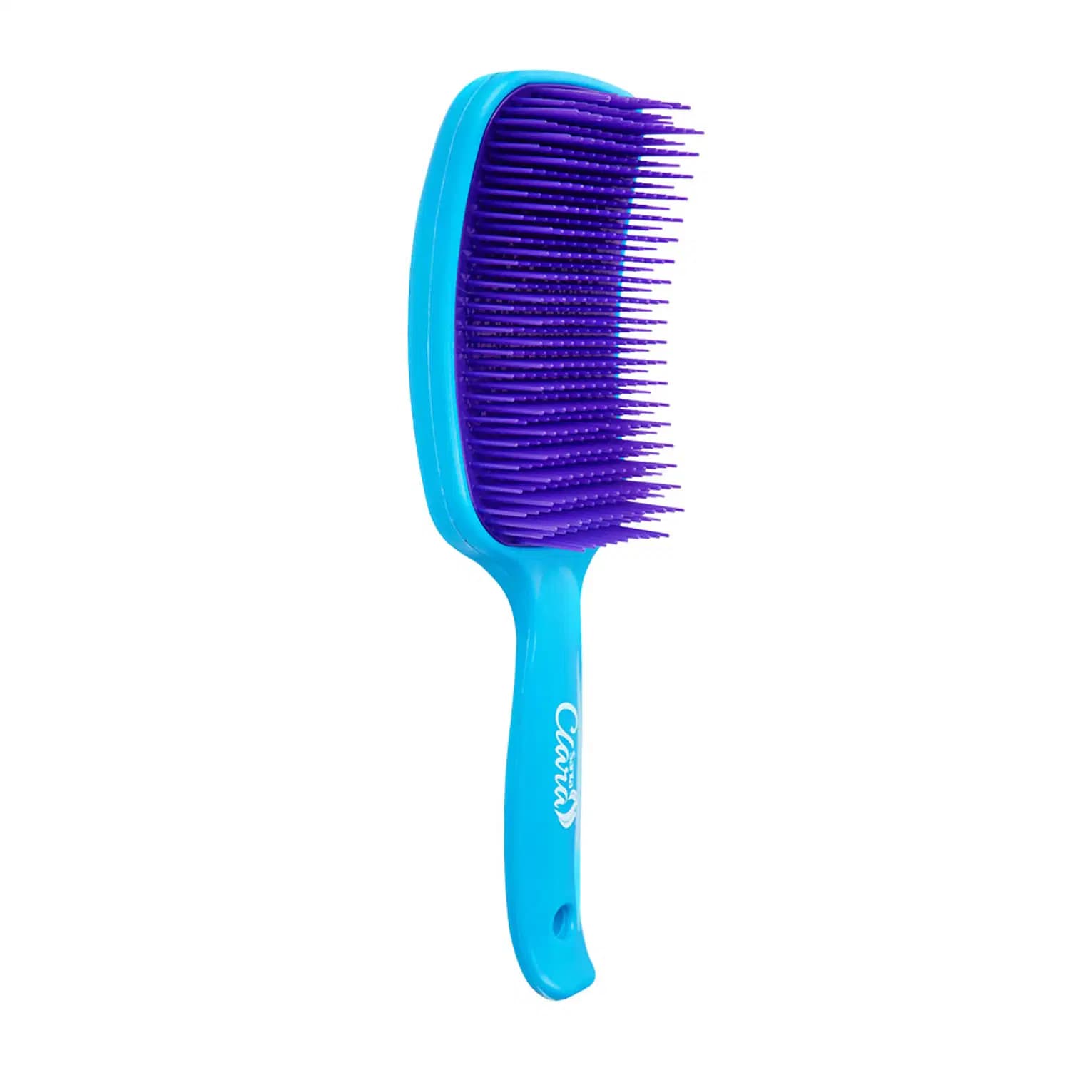 Escova De Cabelo Flex Color Cerdas Flexível Azul Bebe e Roxo