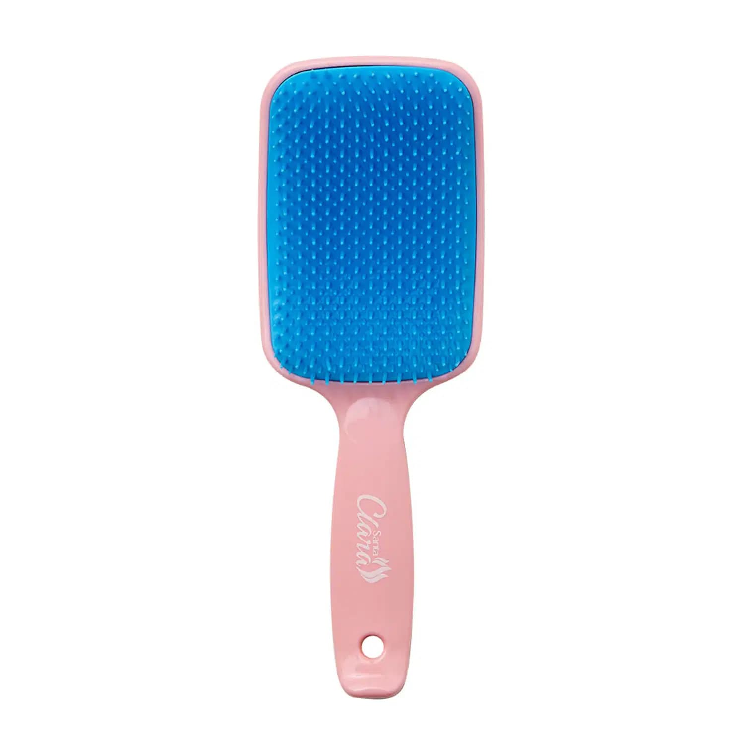 Escova De Cabelo Flex Color Com Cerdas Flexíveis Azul e Rosa
