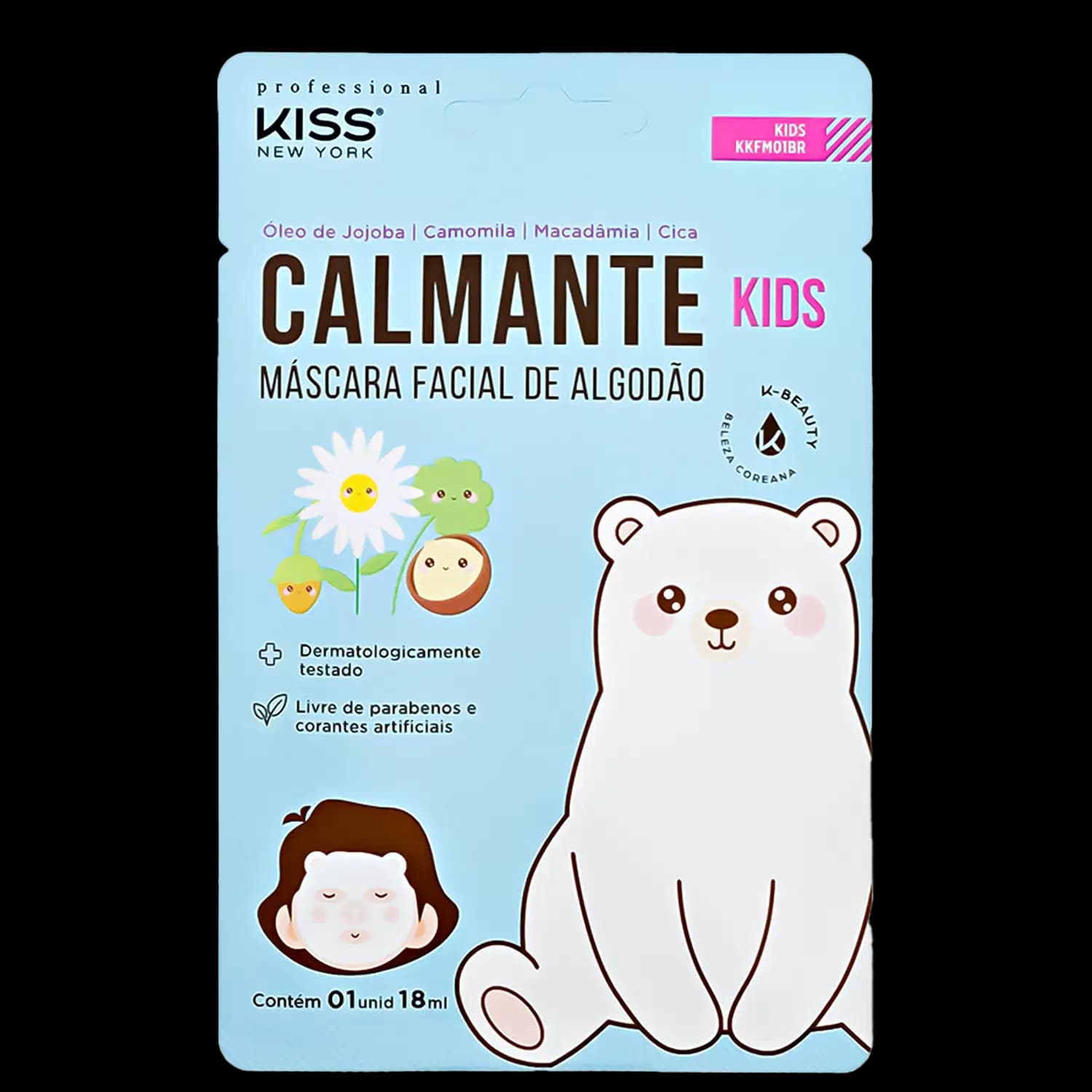 Kiss New York Calmante - Máscara Facial Infantil 18ml