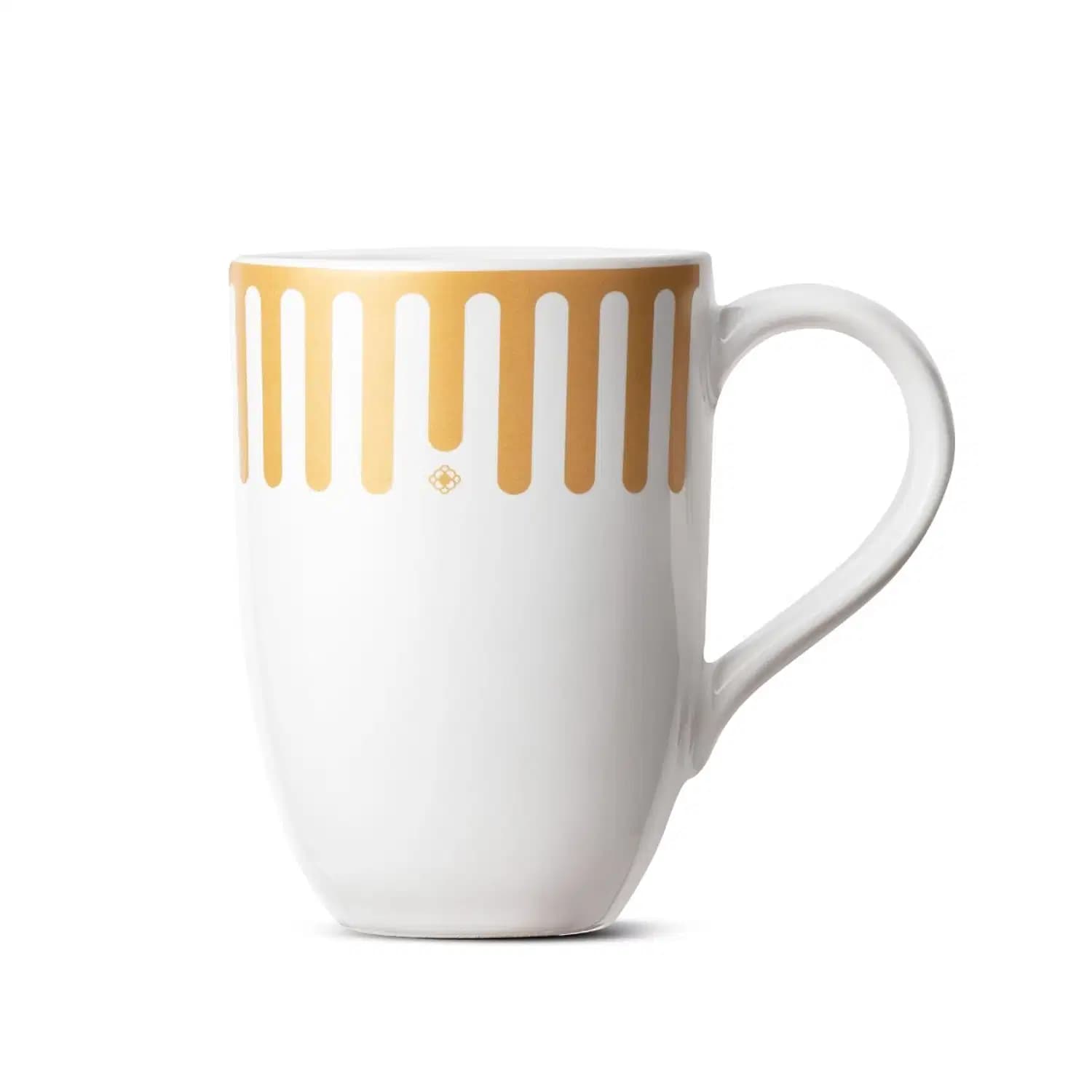 Caneca Melt 300ml Dourada e Branca