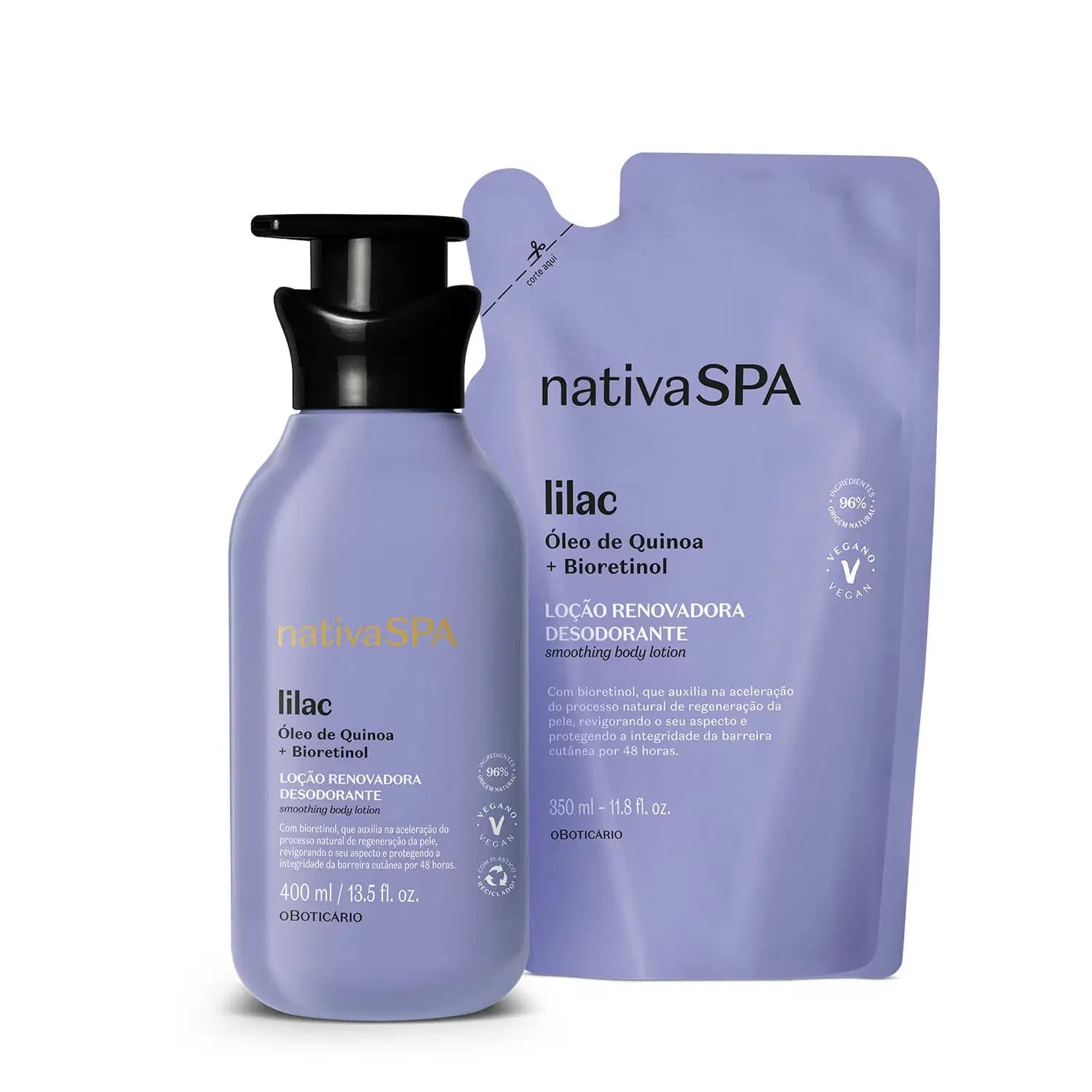 Kit Nativa SPA Lilac o Boticário (2 Produtos)