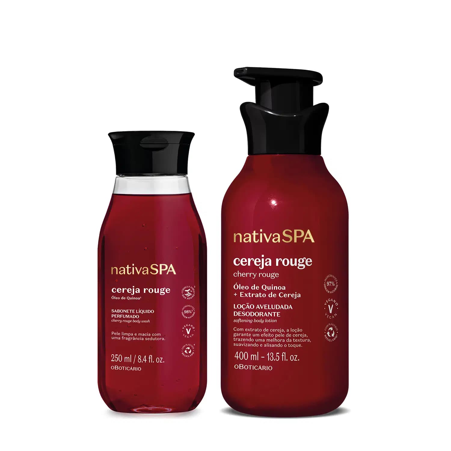 Kit Nativa SPA Cereja Rouge o Boticário (2 Produtos)