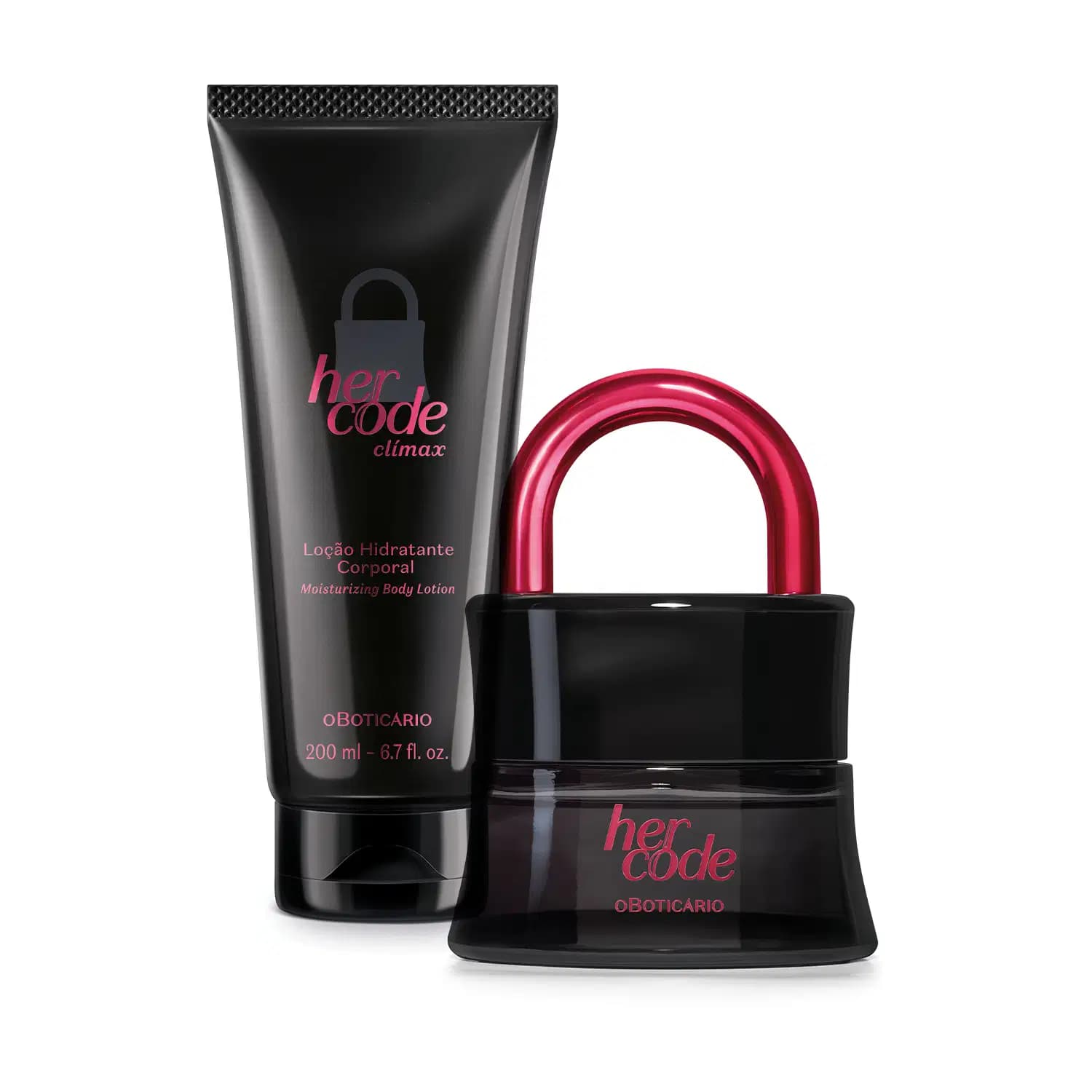 Combo Her Code Clímax: Eau de Parfum 50ml + Loção Corporal 200ml