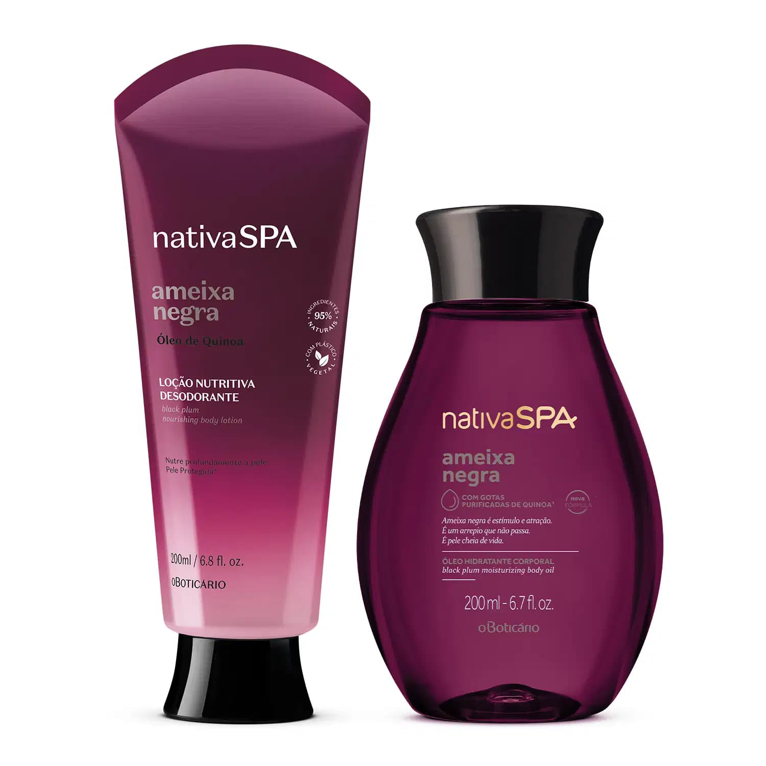 Kit Nativa Spa Ameixa Negra o Boticário (2 Produtos)